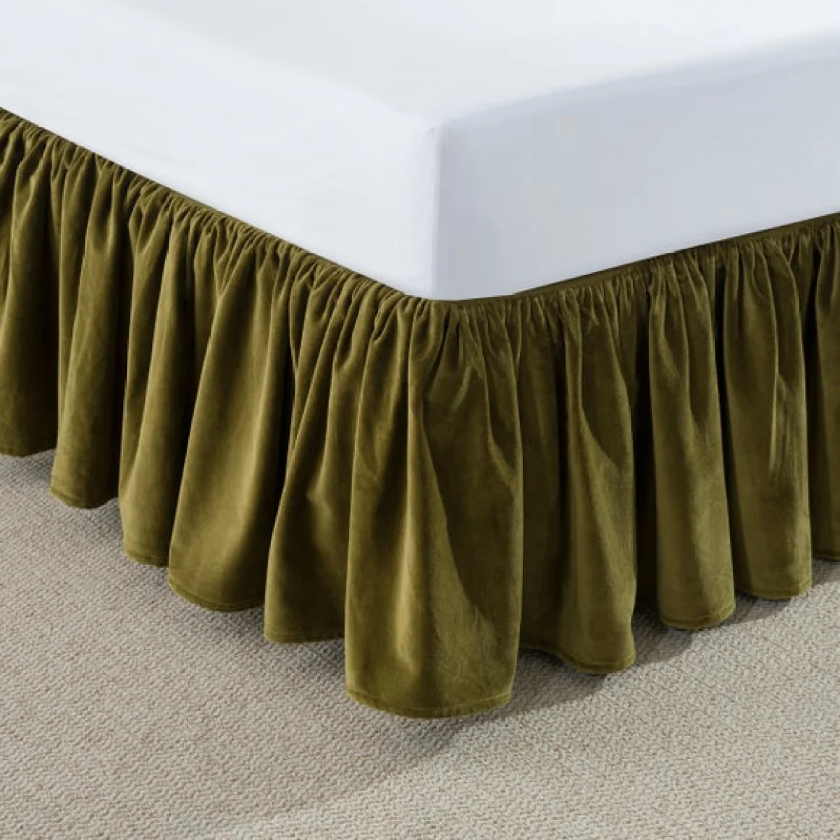 Clara Cotton Velvet Frilled Valance – image 2