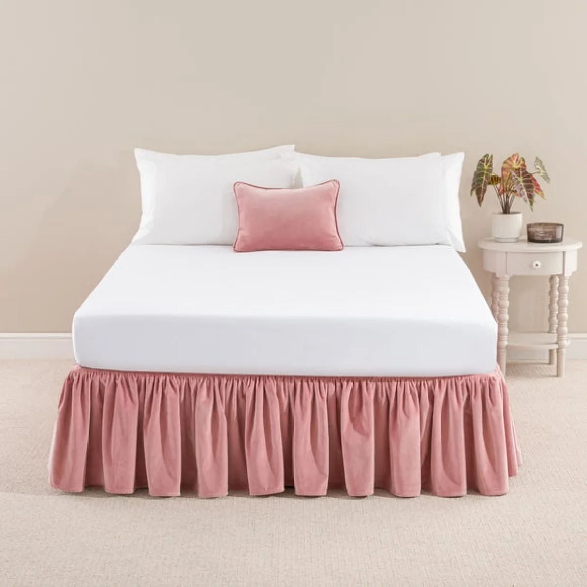 Clara Cotton Velvet Frilled Valance – image 1