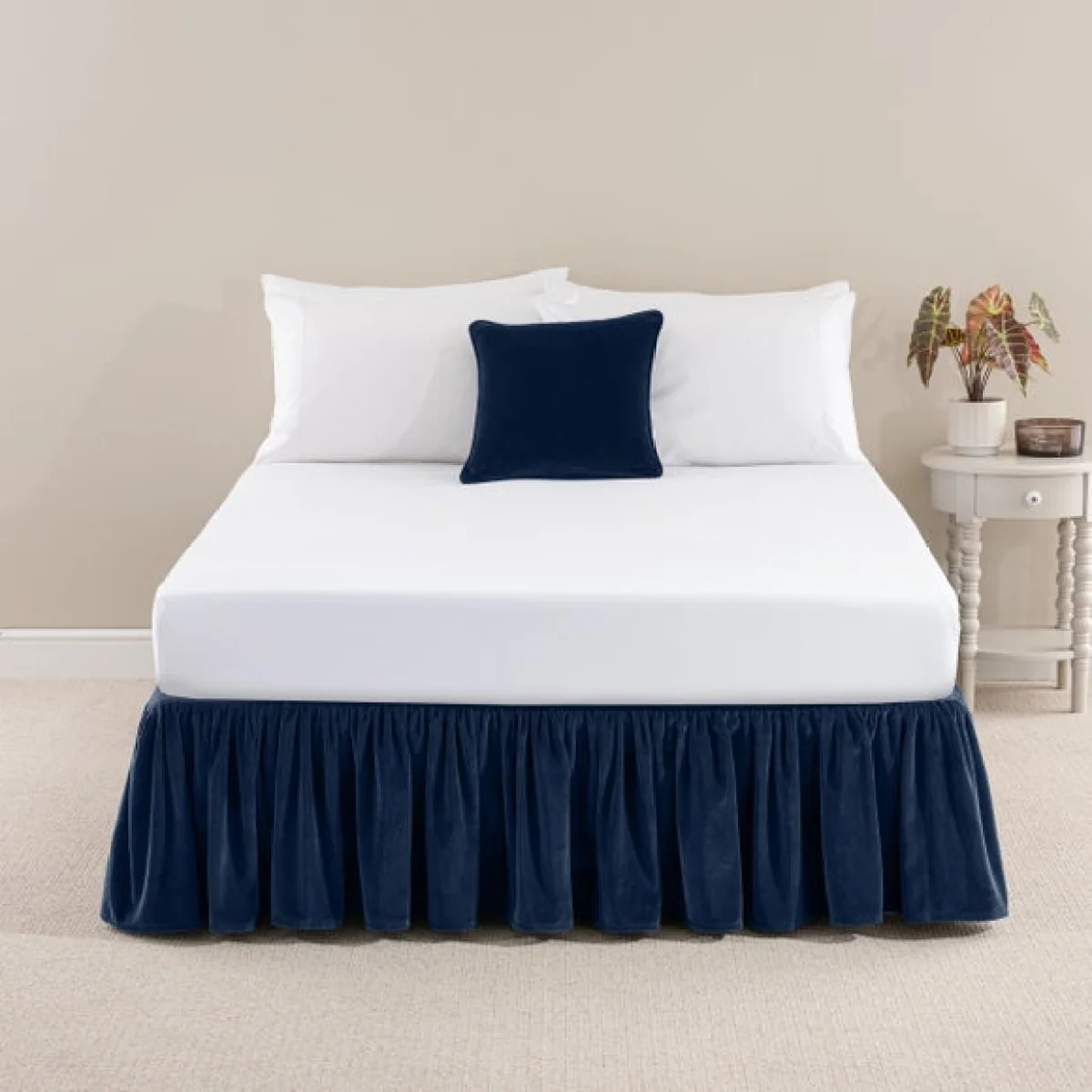 Clara Cotton Velvet Frilled Valance – image 1