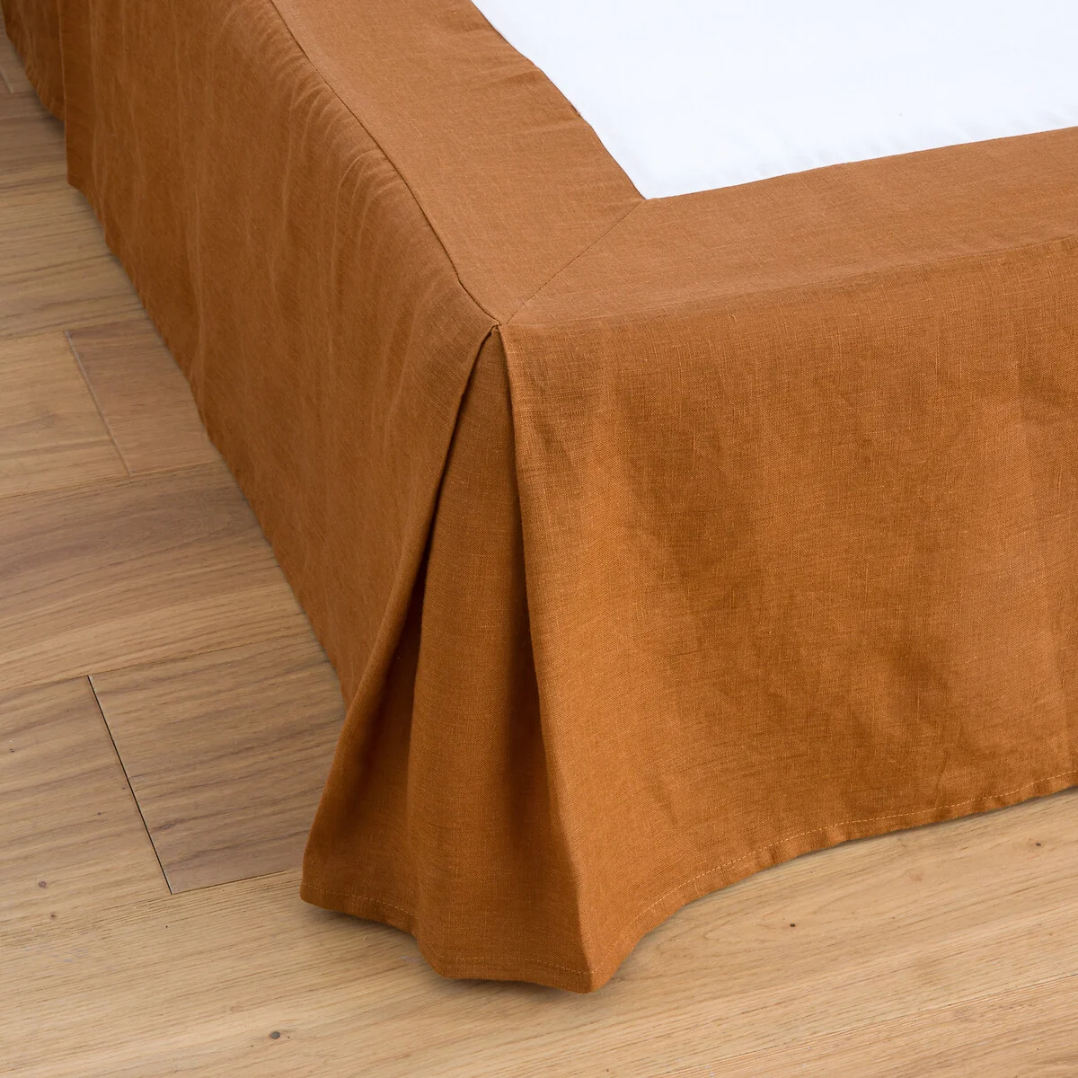 Abella Washed Linen Valance Sheet – image 1