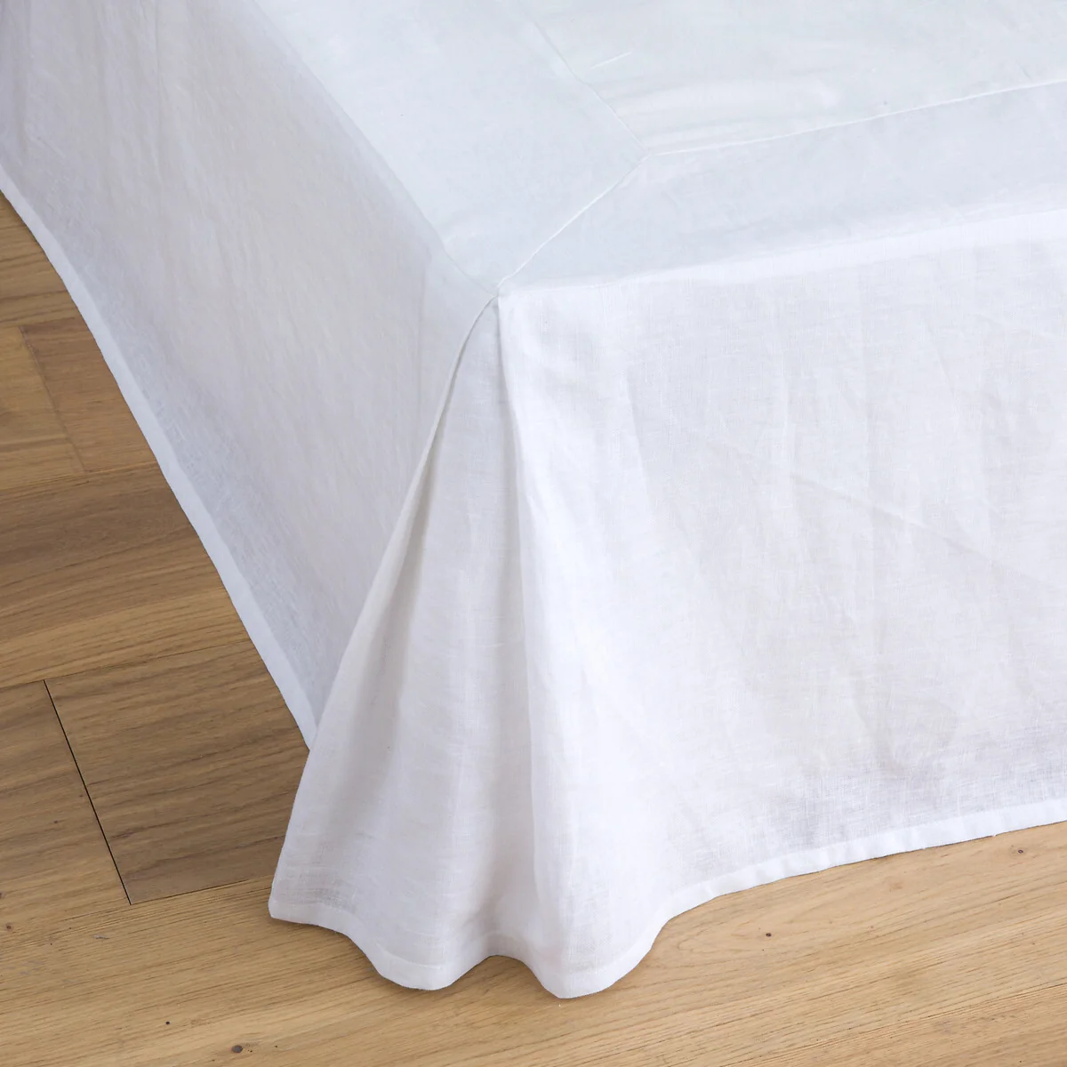 Abella Washed Linen Valance Sheet – image 1