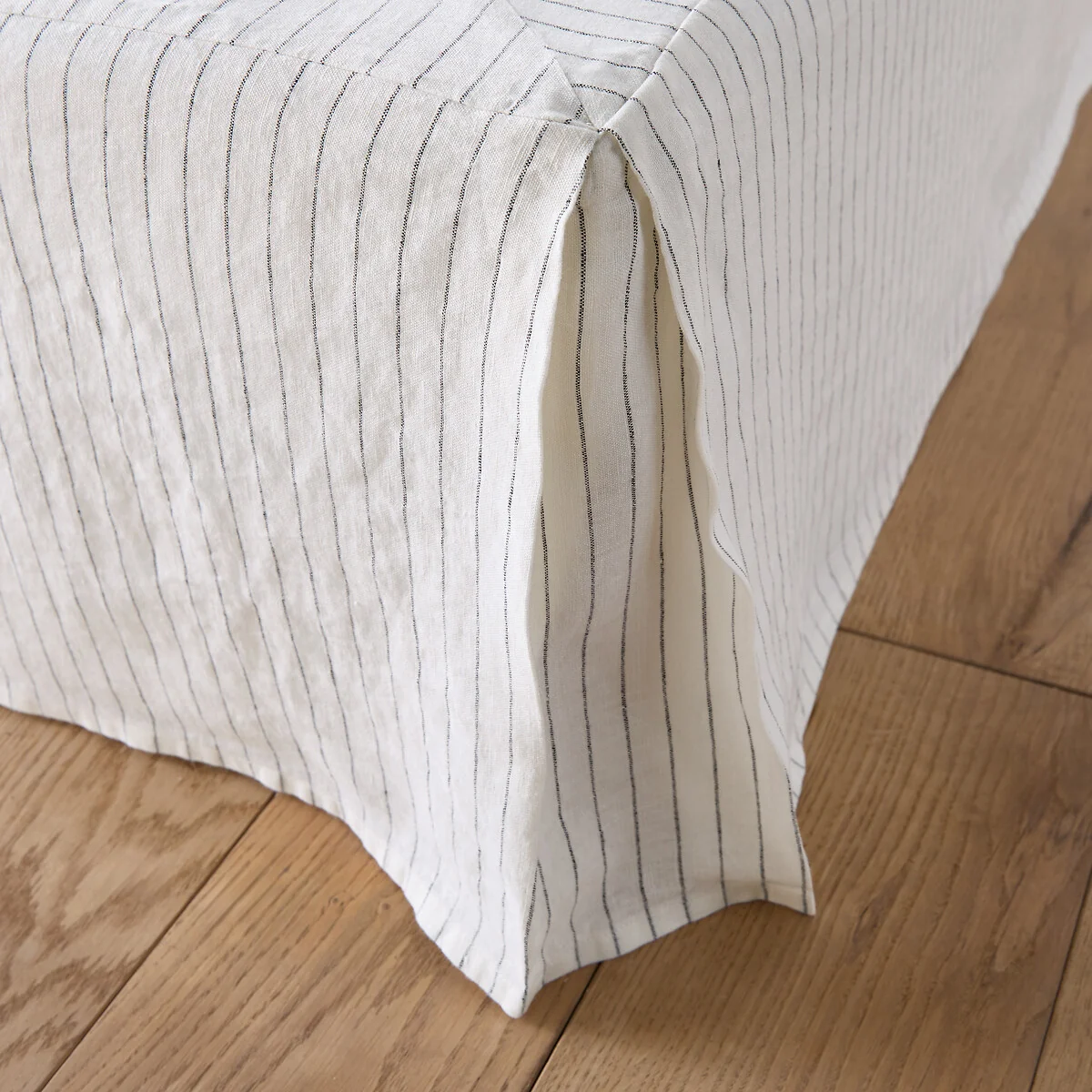 Abella Washed Linen Valance Sheet – image 2