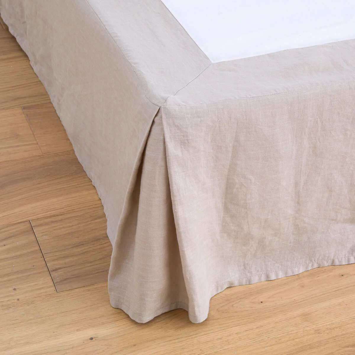 Abella Washed Linen Valance Sheet – image 1