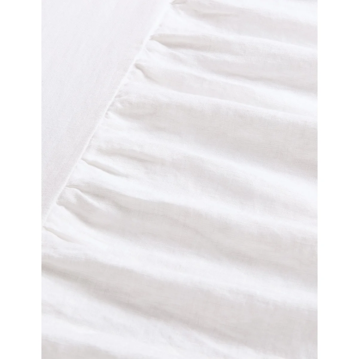 Piglet In Bed Linen Rich Valance Sheet White – image 2