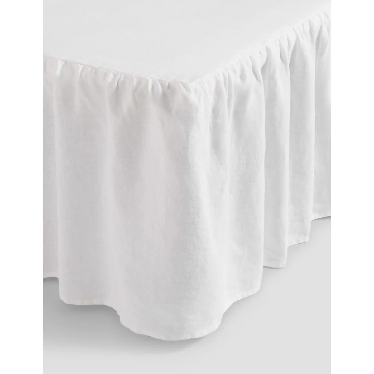 Piglet In Bed Linen Rich Valance Sheet White – image 3