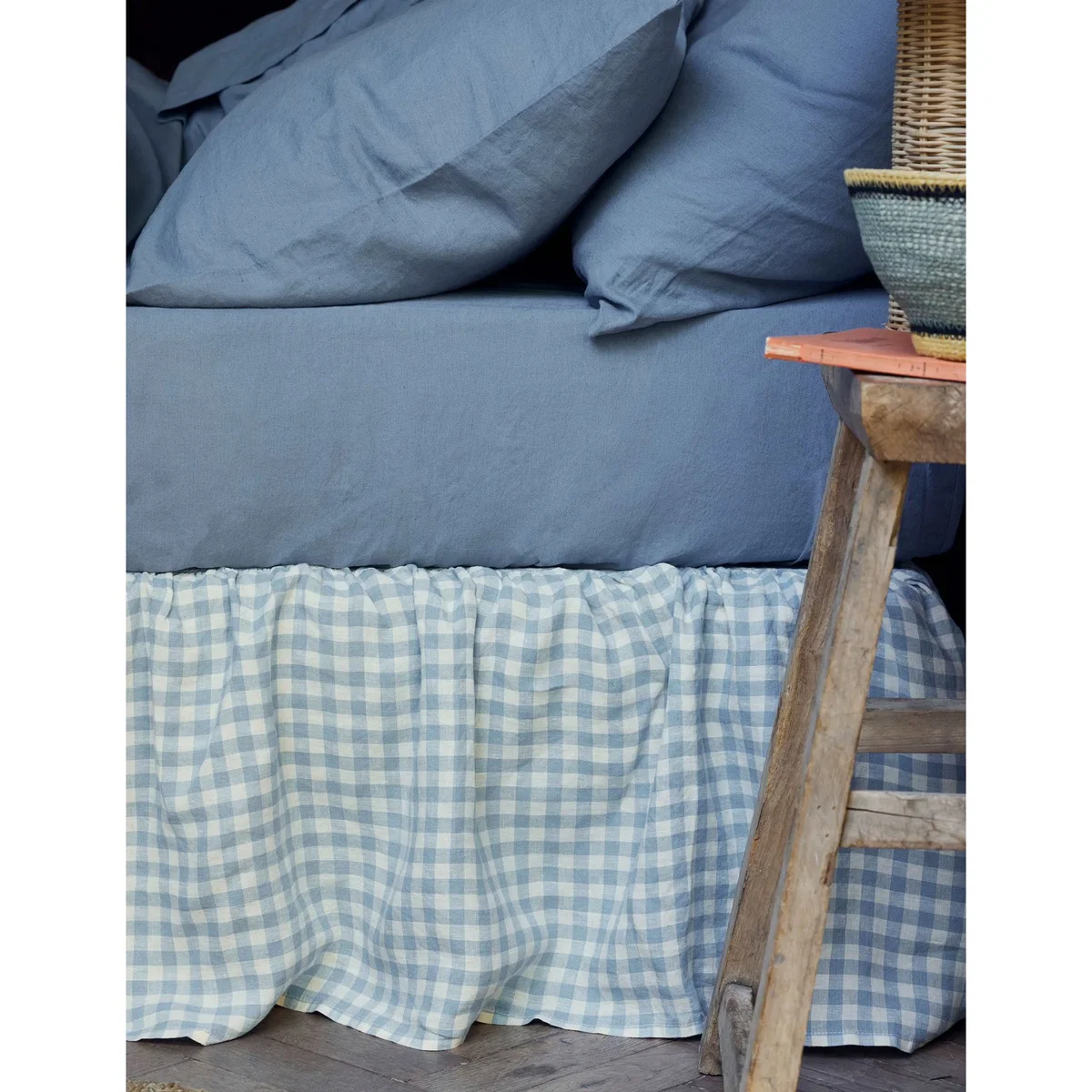 Piglet In Bed Linen Rich Gingham Valance Sheet Multi – image 2