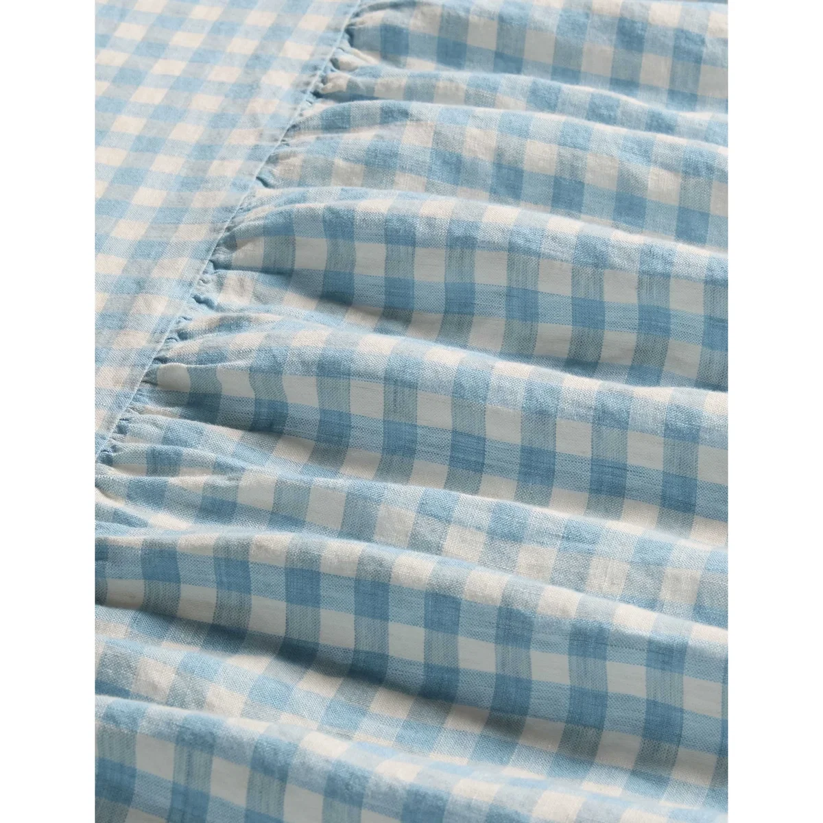 Piglet In Bed Linen Rich Gingham Valance Sheet Multi – image 3