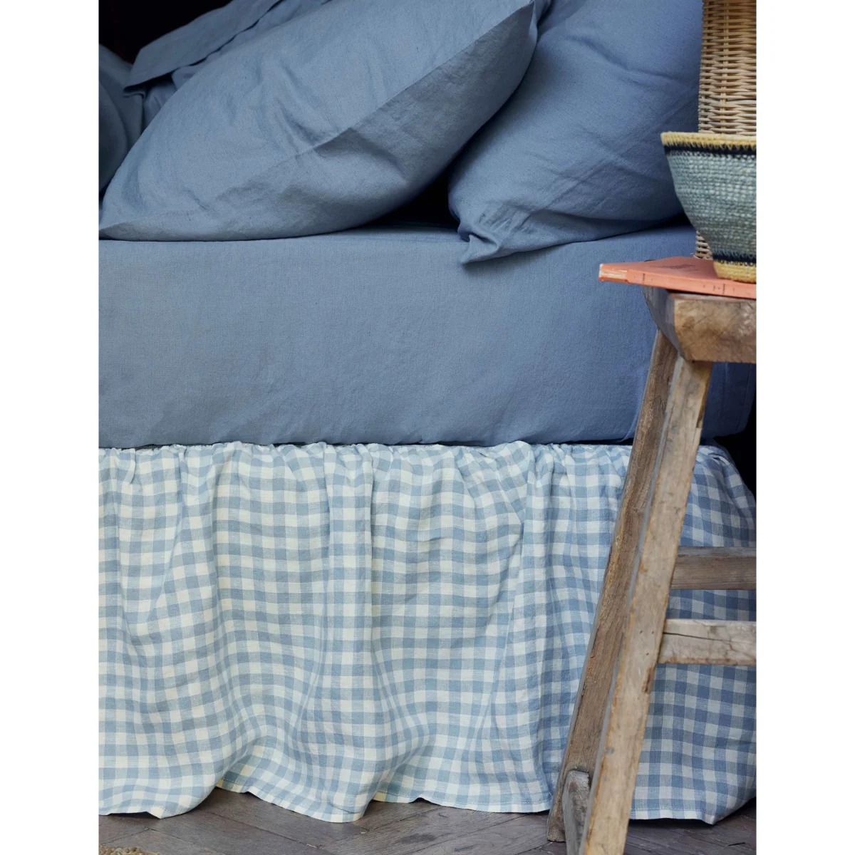 Piglet In Bed Linen Rich Gingham Valance Sheet Multi – image 2