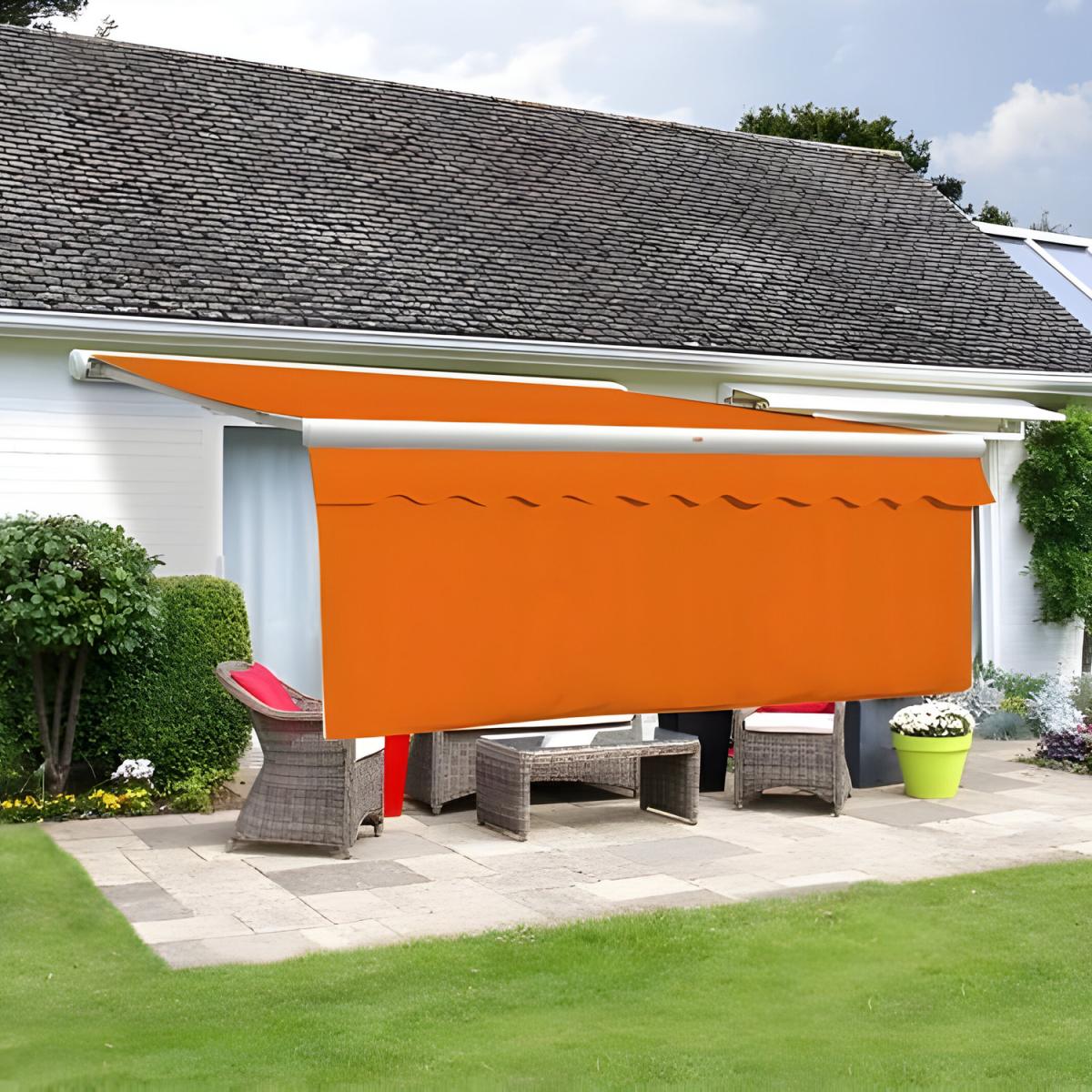 Terracotta Valance with 1m Dropdown - Orange