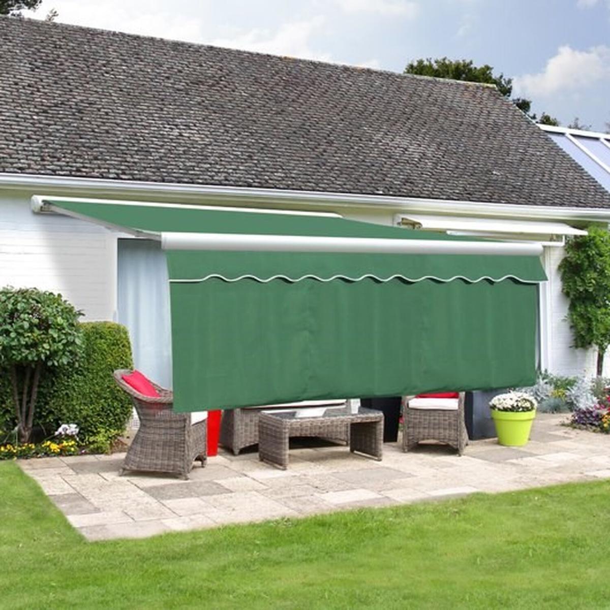 Plain Green Valance with 1m Dropdown - Plain Green