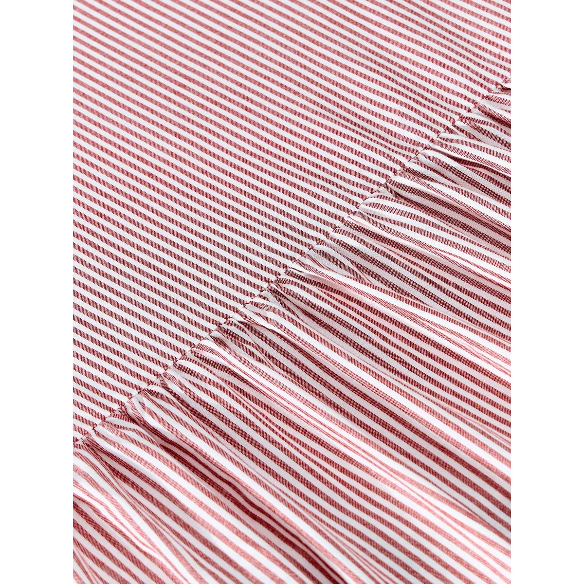 Striped Cotton Bed Valance Twyla with Ruffles – image 3