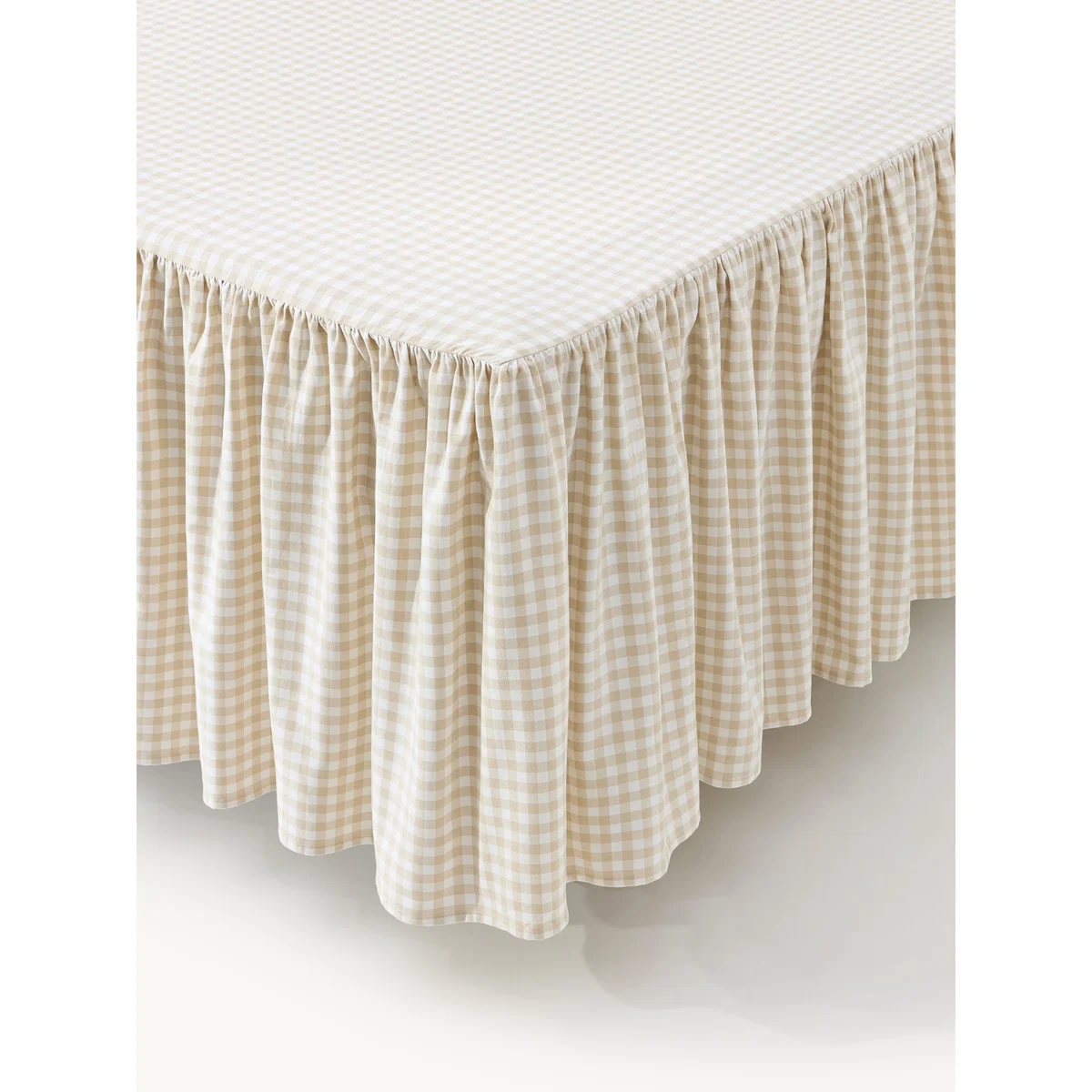 Gingham Cotton Bed Valance Twyla with Ruffles – image 2