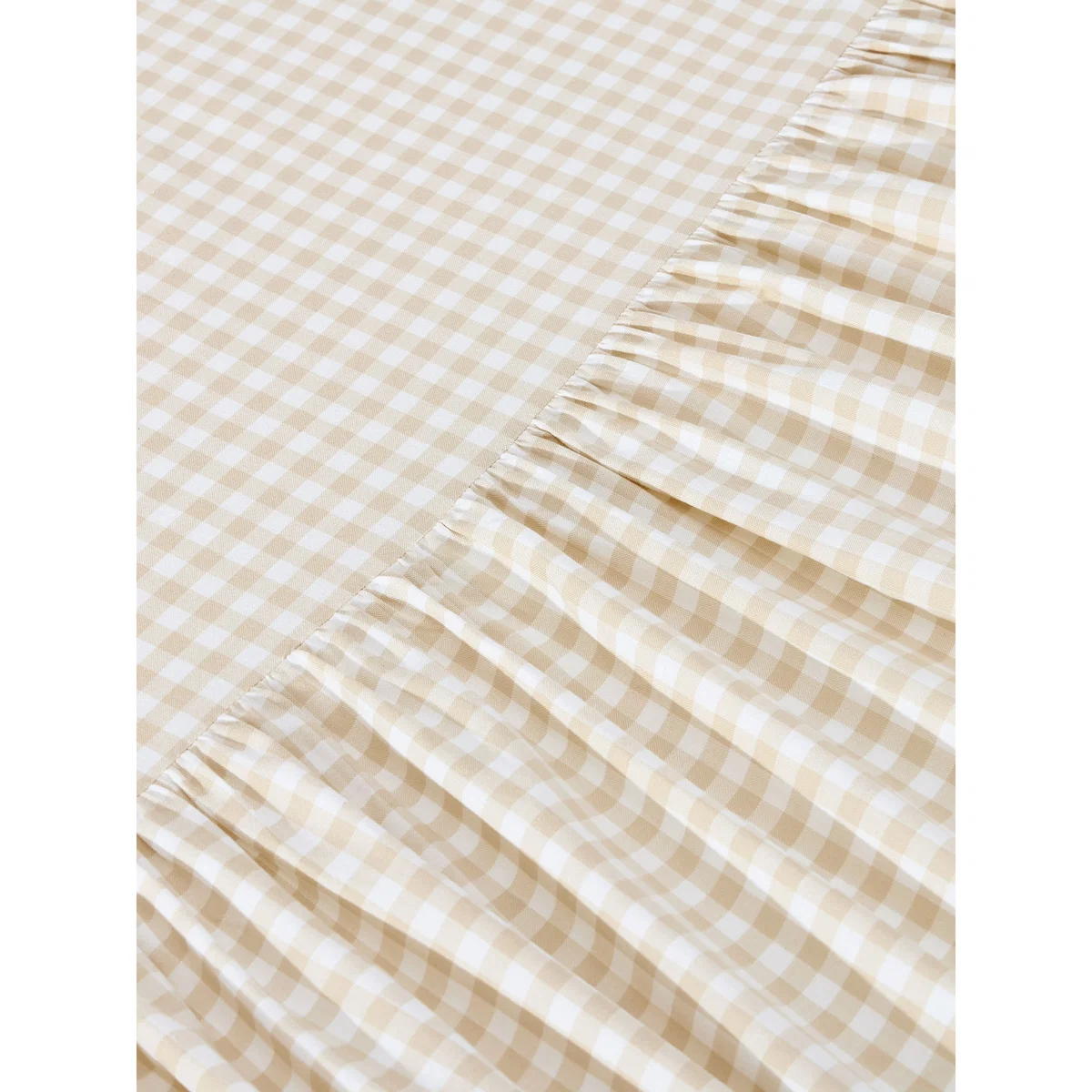 Gingham Cotton Bed Valance Twyla with Ruffles – image 3