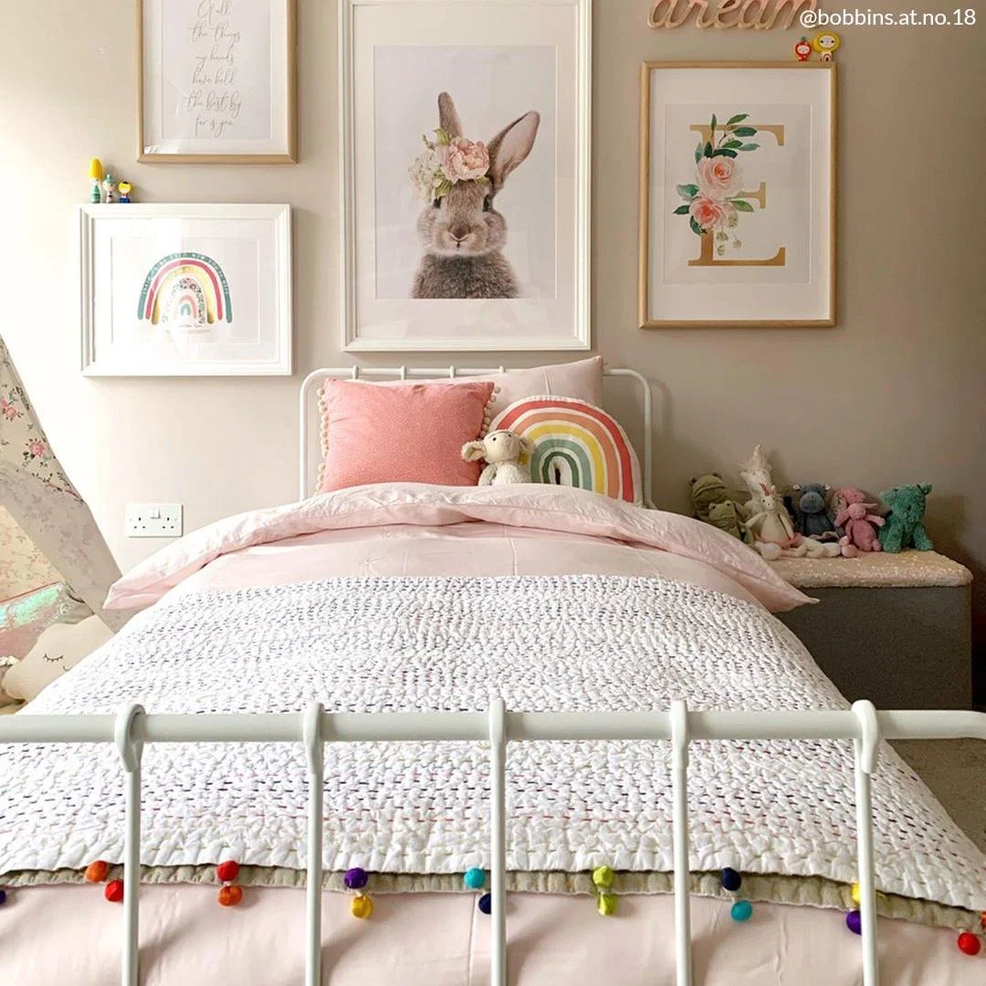 Vipack Alice Metal Single Kids Bed - Grey – image 2