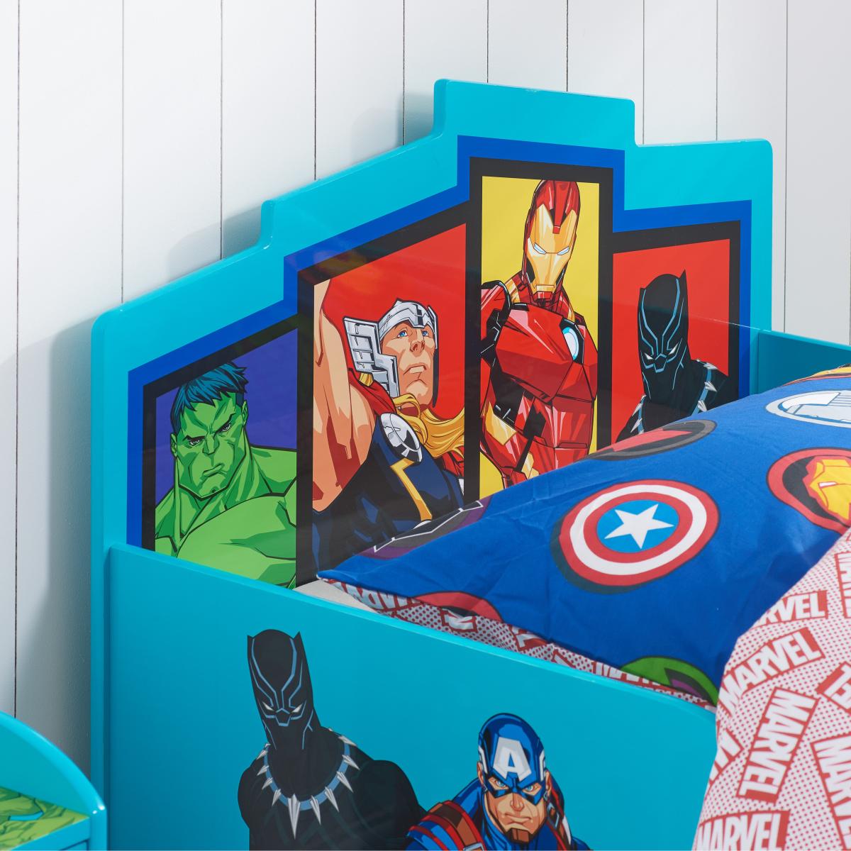 Marvel Avengers Single Bed Blue – image 2