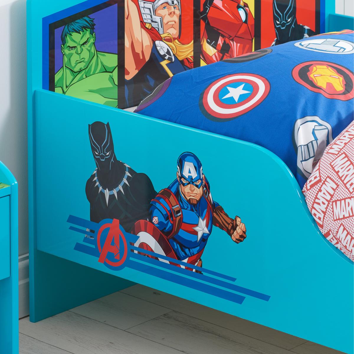 Marvel Avengers Single Bed Blue – image 3