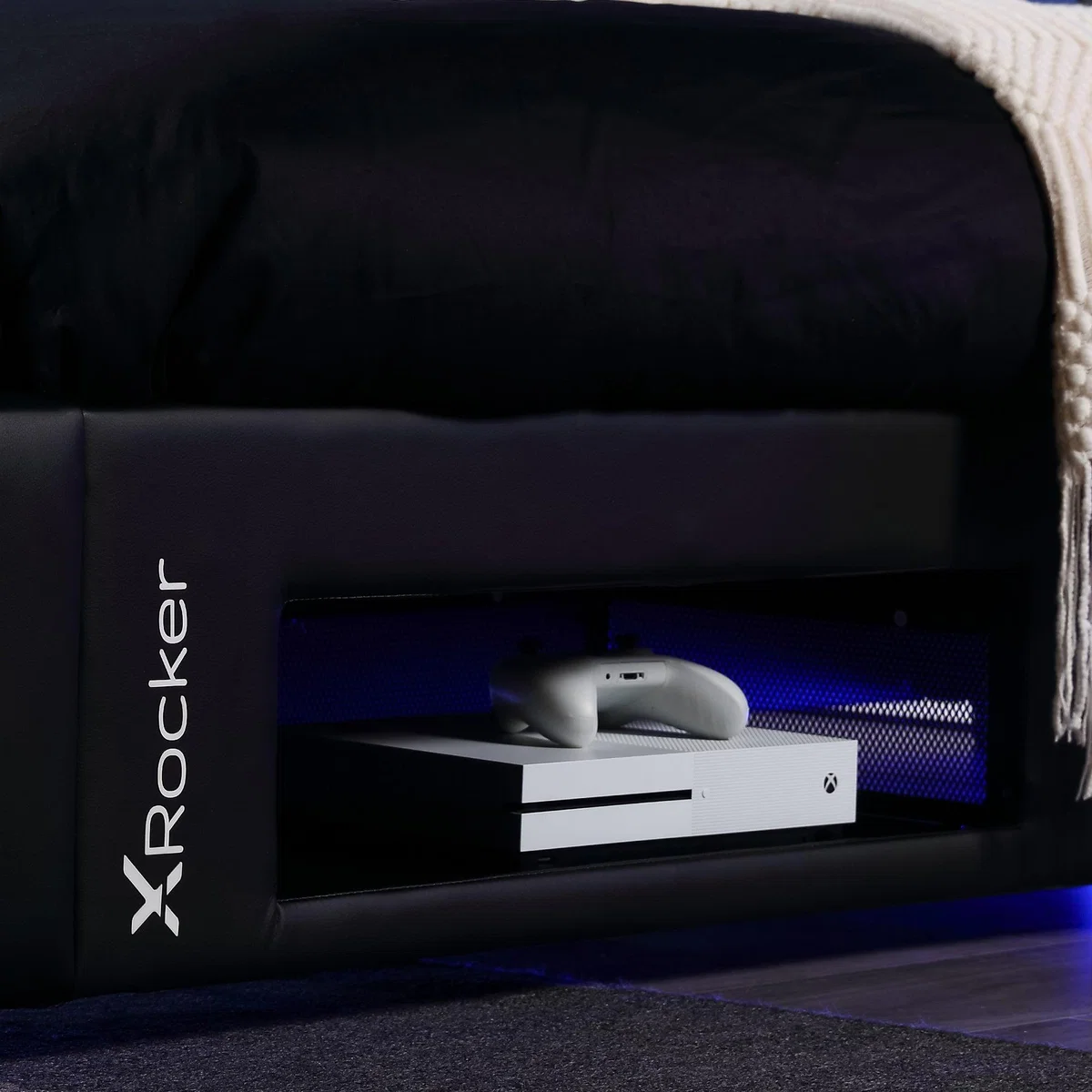 X Rocker Cerberus Twist TV Single Gaming Bed Blue – image 1