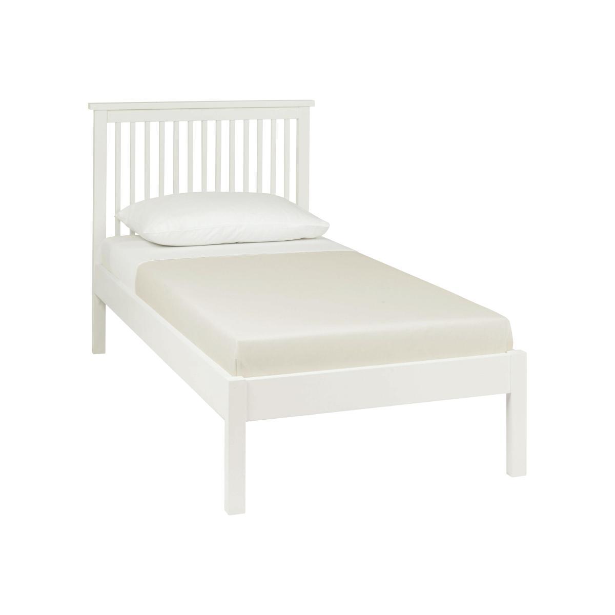 Eva Low Footend Bed Frame - Single - White – image 1