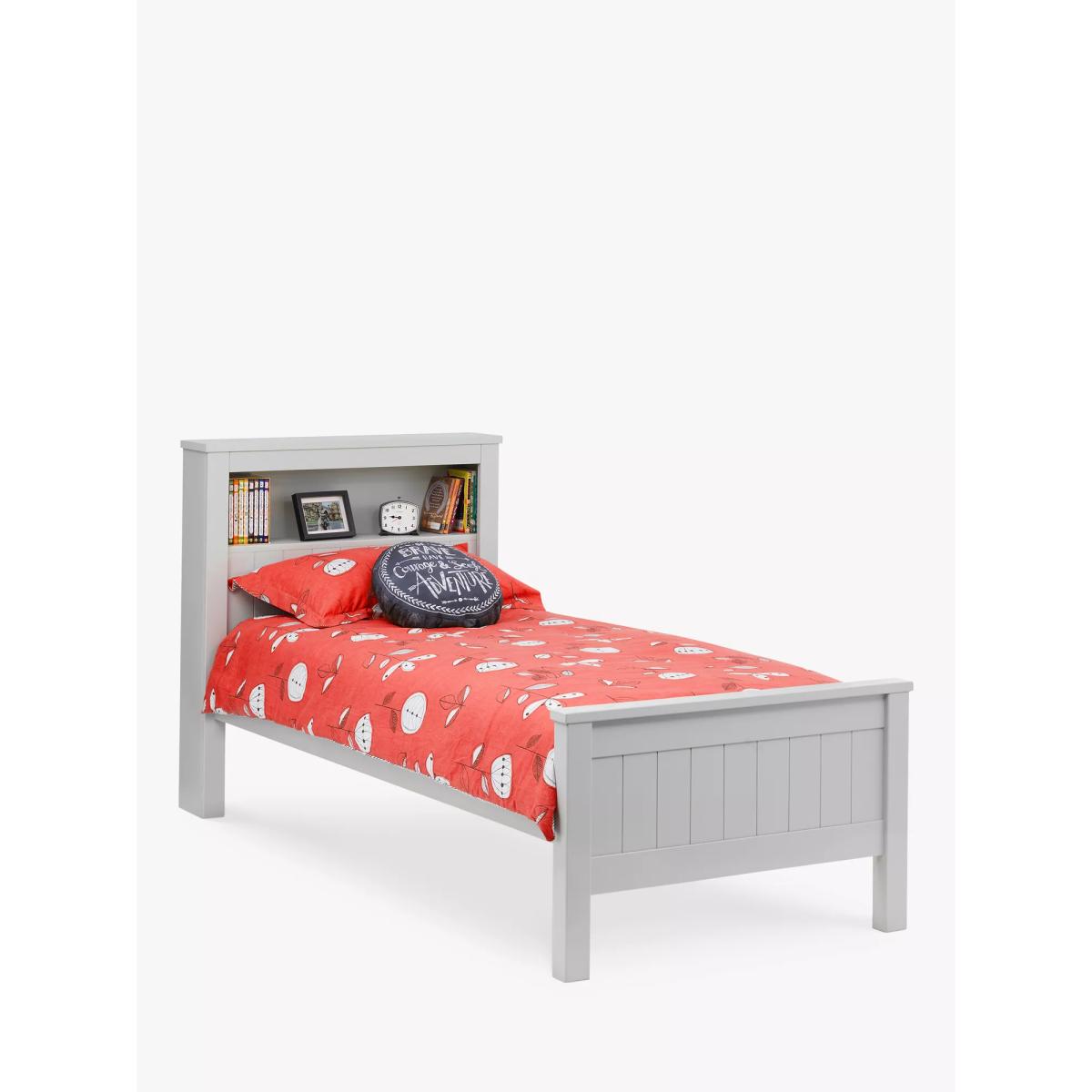 Julian Bowen Maine Bookcase Bed Frame, Single, Grey – image 3