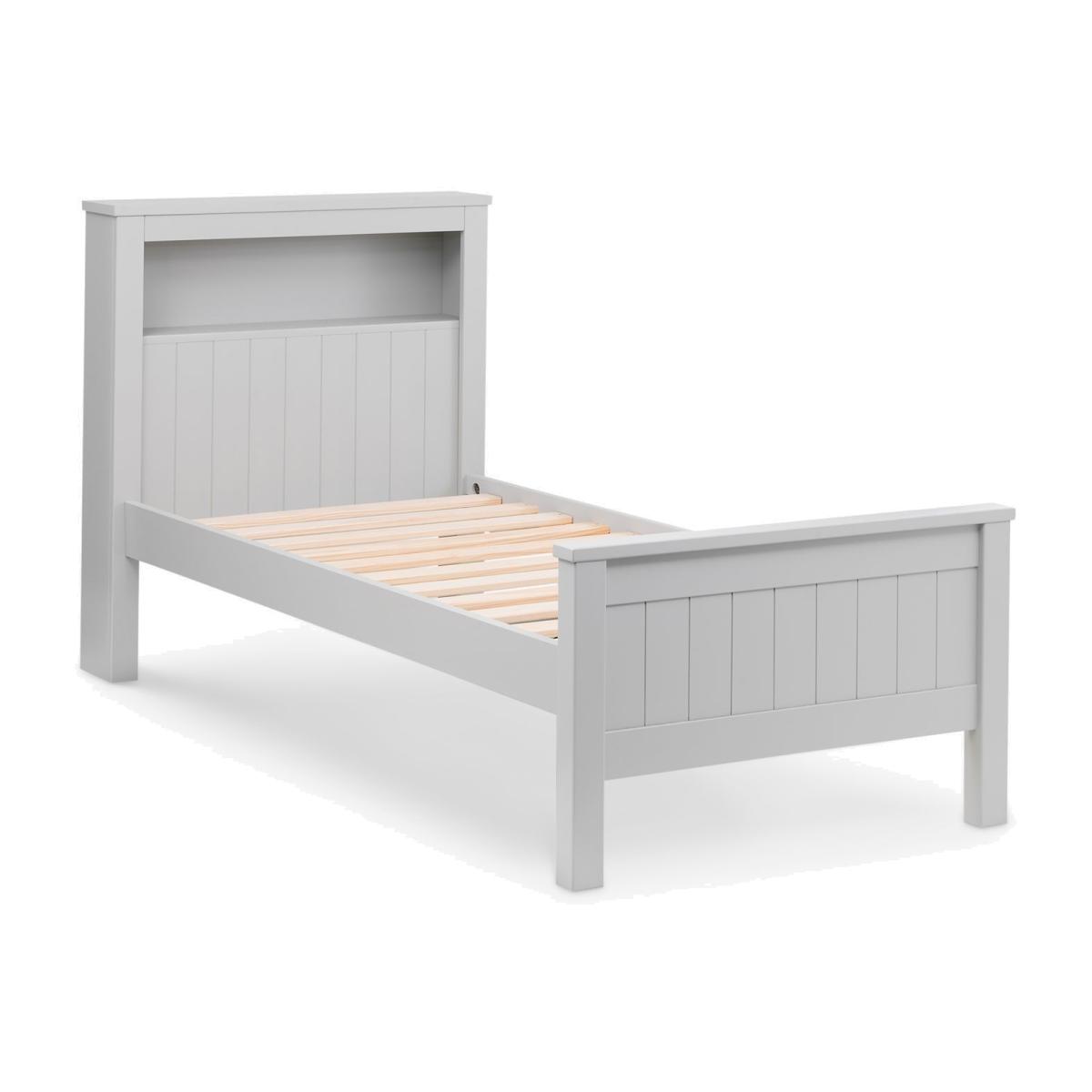 Julian Bowen Maine Bookcase Bed Frame, Single, Grey – image 1