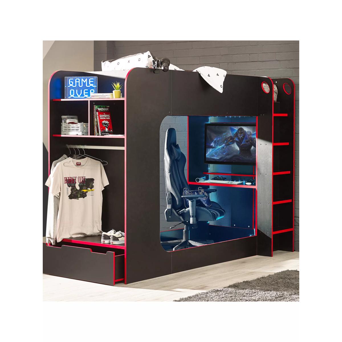Julian Bowen Impact Gaming Bunk Bed, Single – image 3
