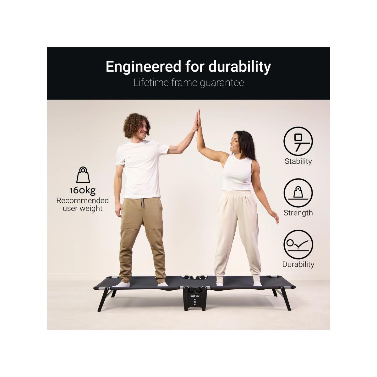 Jay-BE® HE70 Hideaway Folding Bed with e-Fibre Mattress, Single – image 8