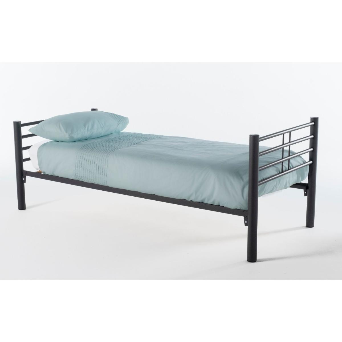 Hudson - Metal Single Bed - Black – image 2