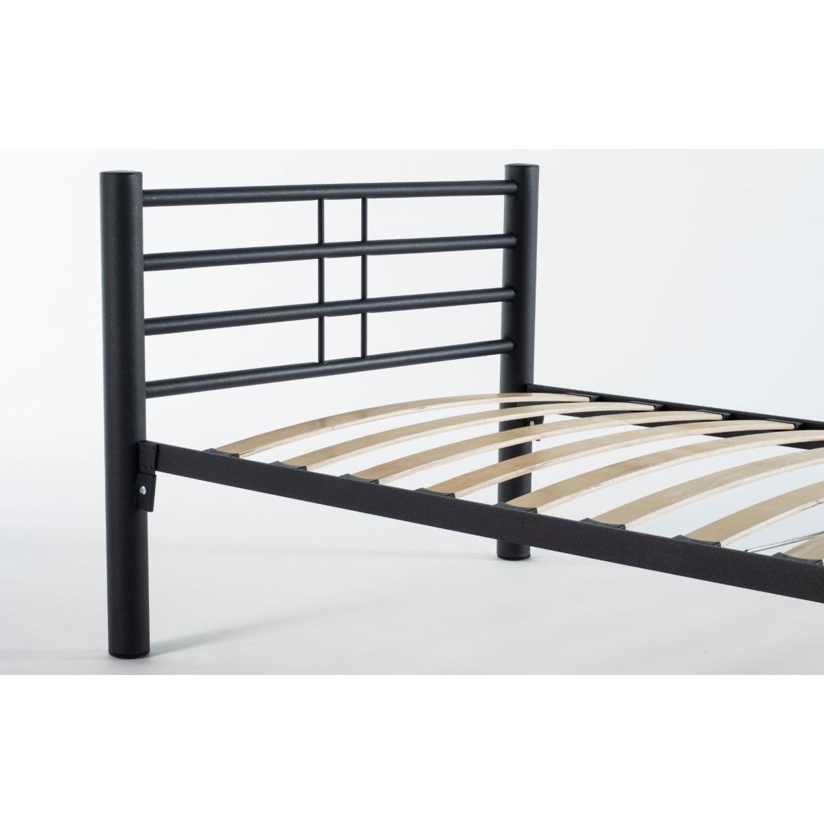 Hudson - Metal Single Bed - Black – image 3
