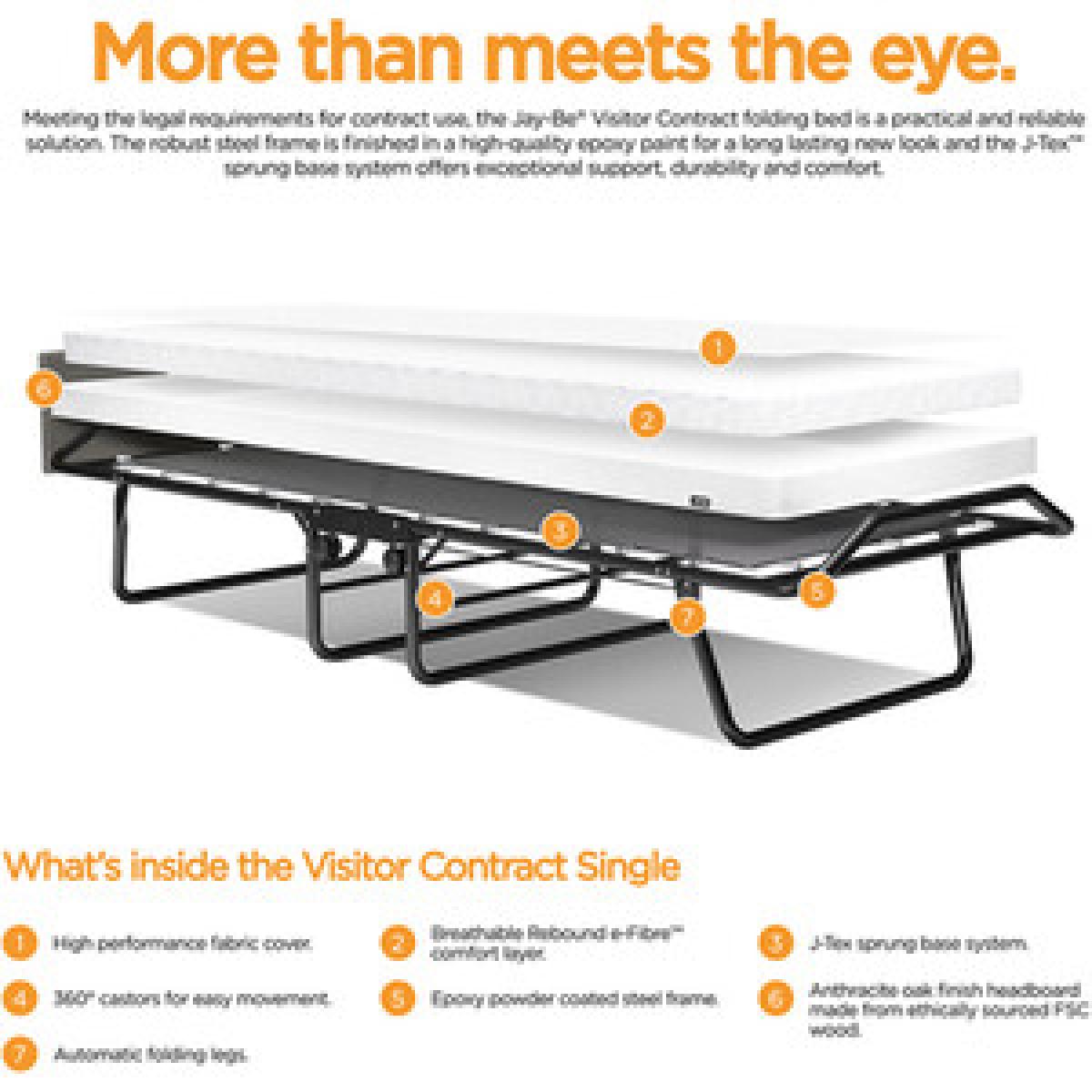 Jay-Be Visitor Contract Folding Bed – image 10