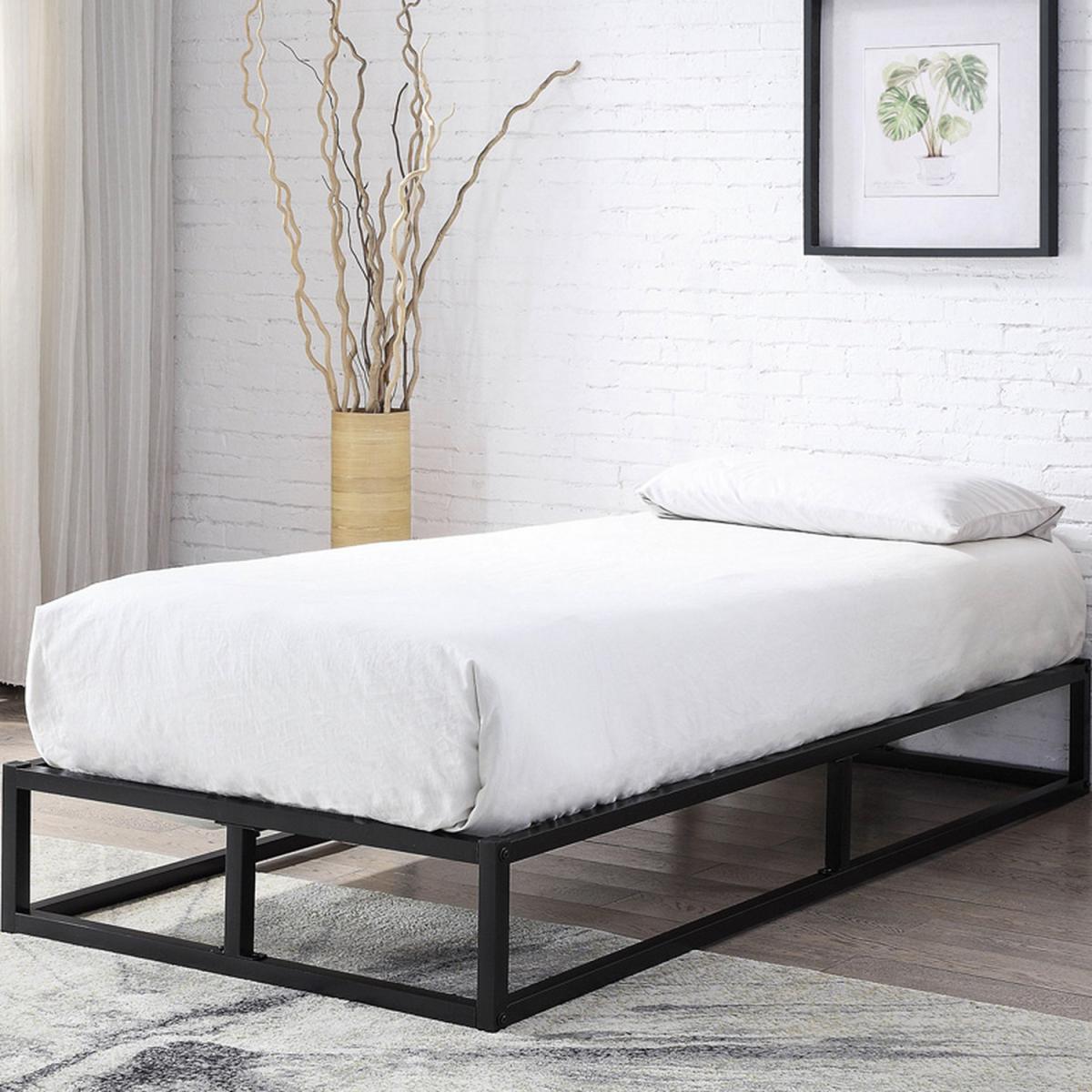 Amersham Platform Black Metal Bed Frame - Black / 17.5g / Single – image 2