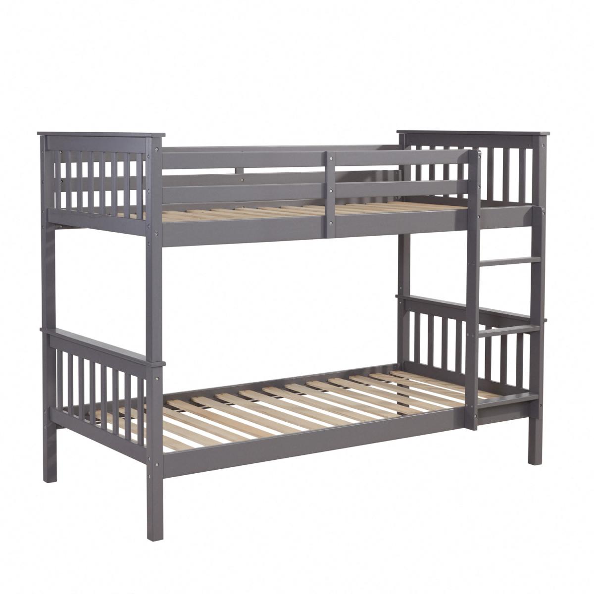 Andromeda Wooden Bunk Bed Kids Single - Grey – image 3