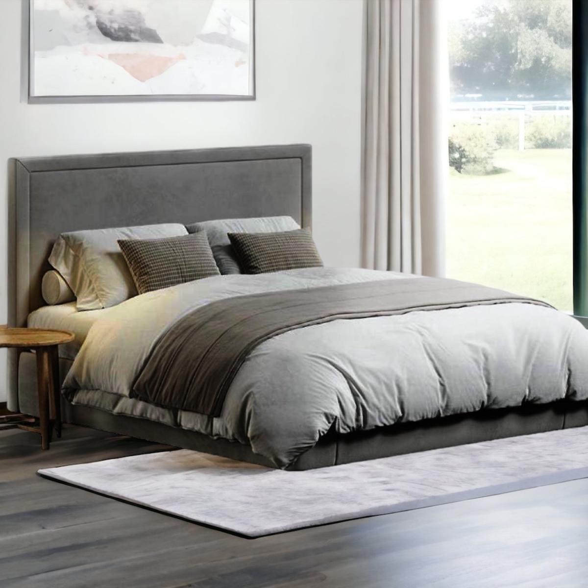 Husky Border Bed Frame - Steel Grey / Single