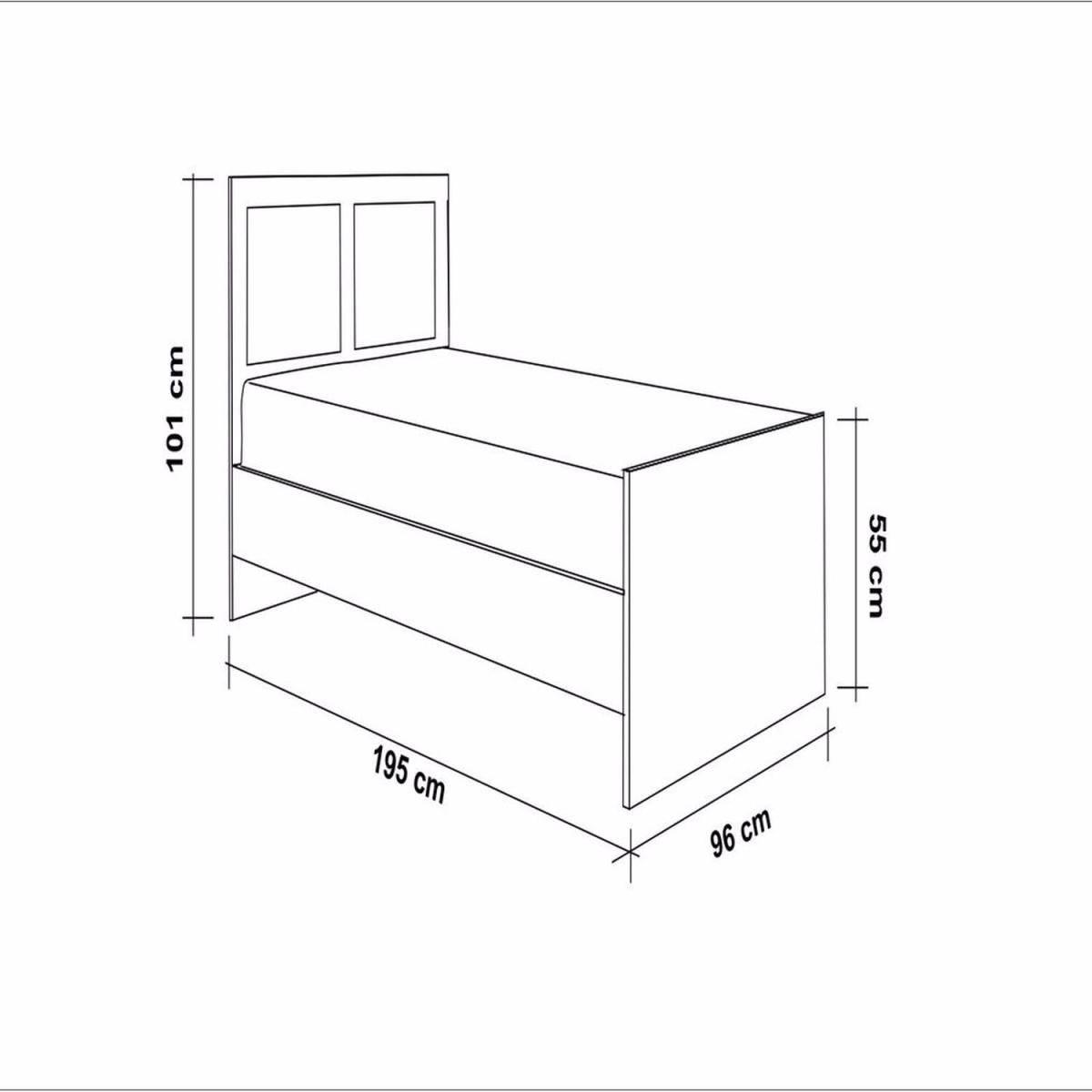 Pine Hedere Single Bed Pine - Pine – image 3
