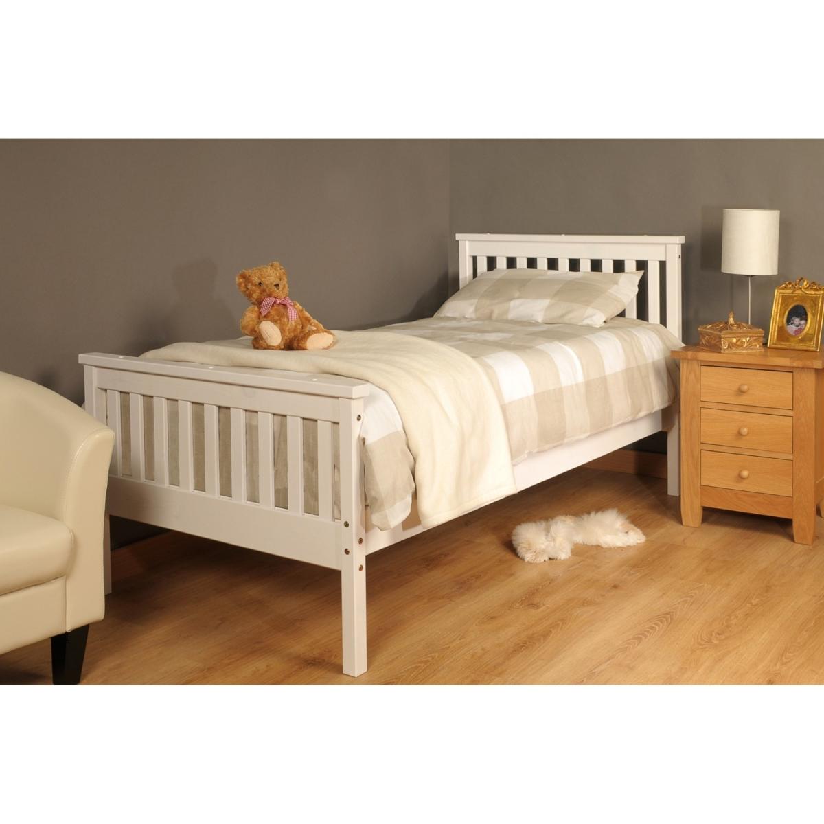 Atlantis Pine Bed Frame - White / Single – image 4