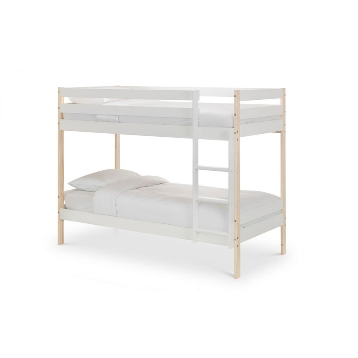 Classic Single 2 Tone Design Bunk Bed - White – image 3