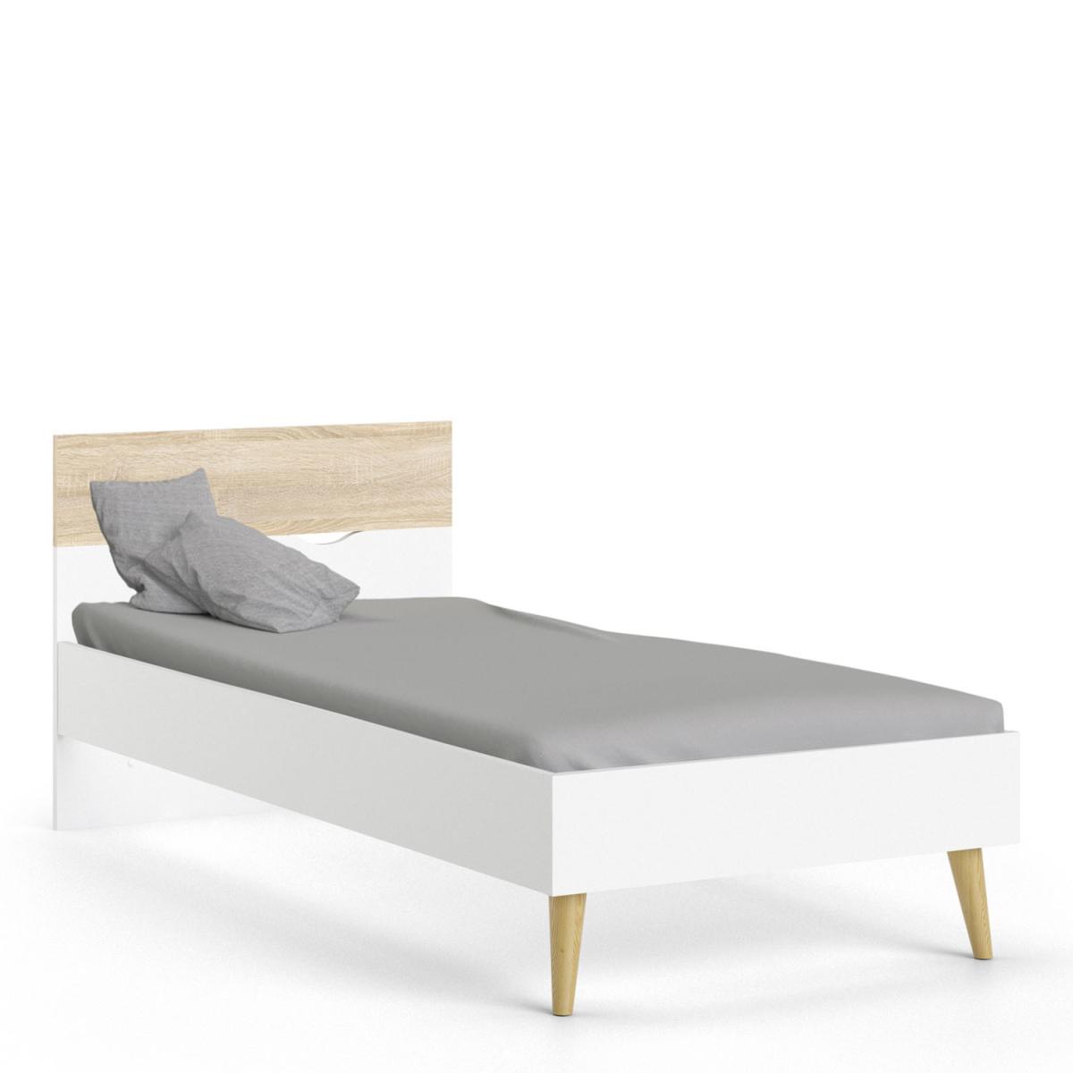 Oslo Euro Bed - White and Oak / Single – image 2