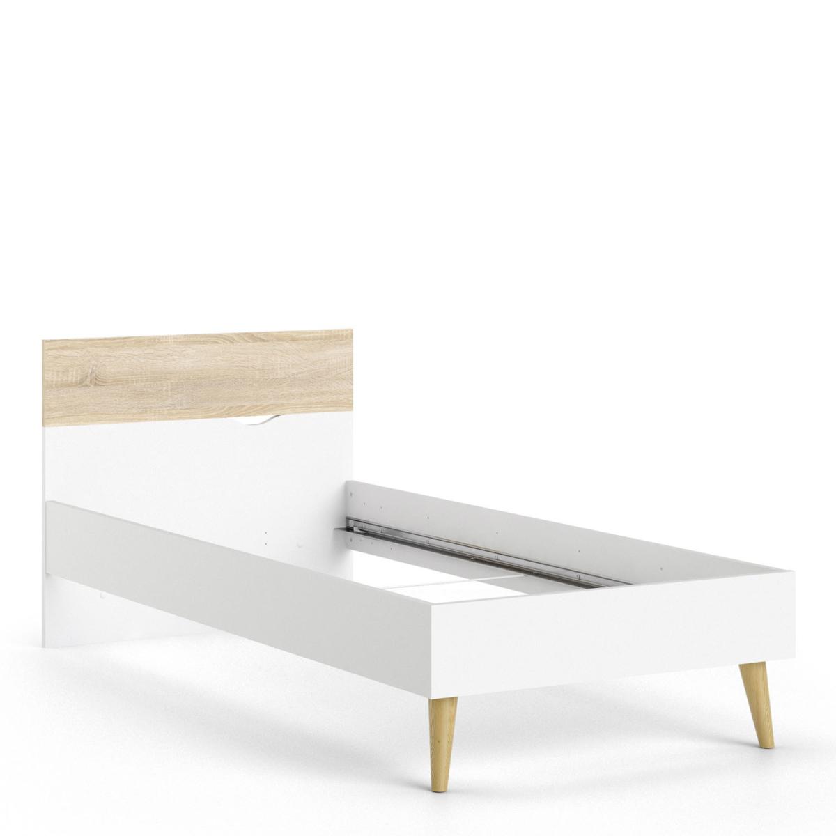 Oslo Euro Bed - White and Oak / Single – image 3
