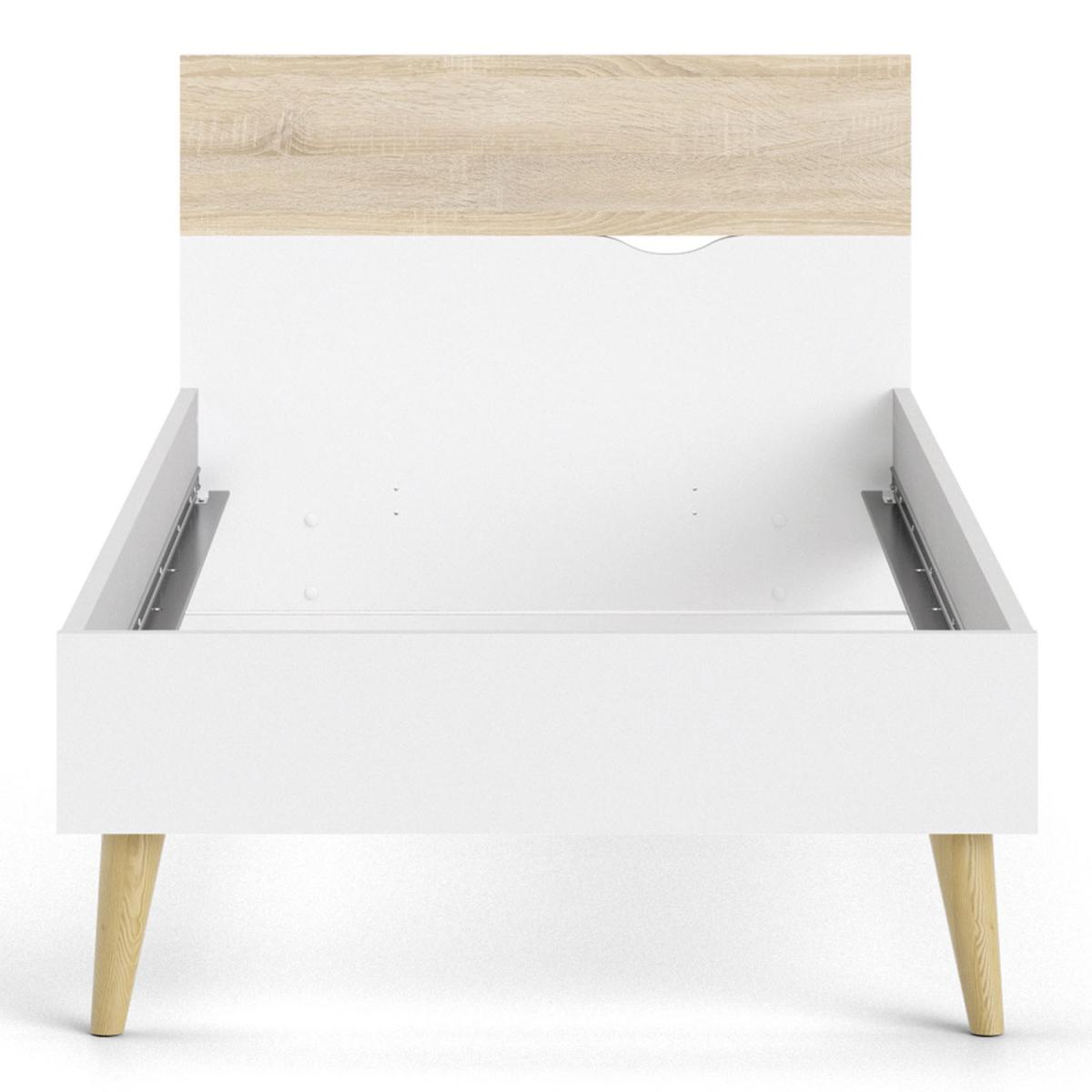 Oslo Euro Bed - White and Oak / Single – image 4