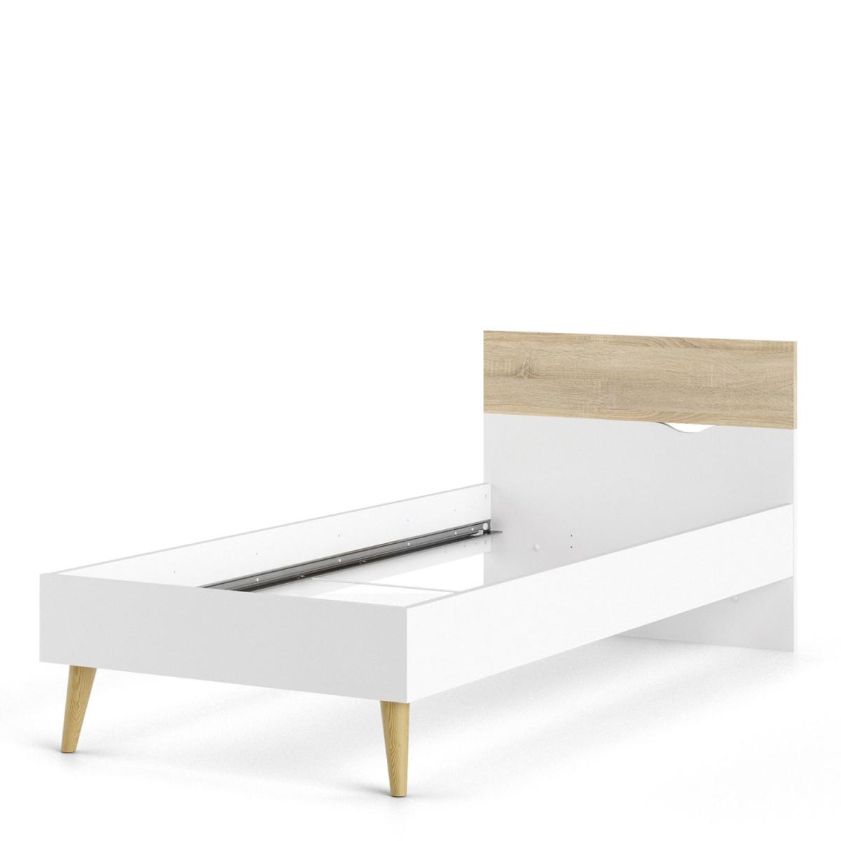 Oslo Euro Bed - White and Oak / Single – image 5