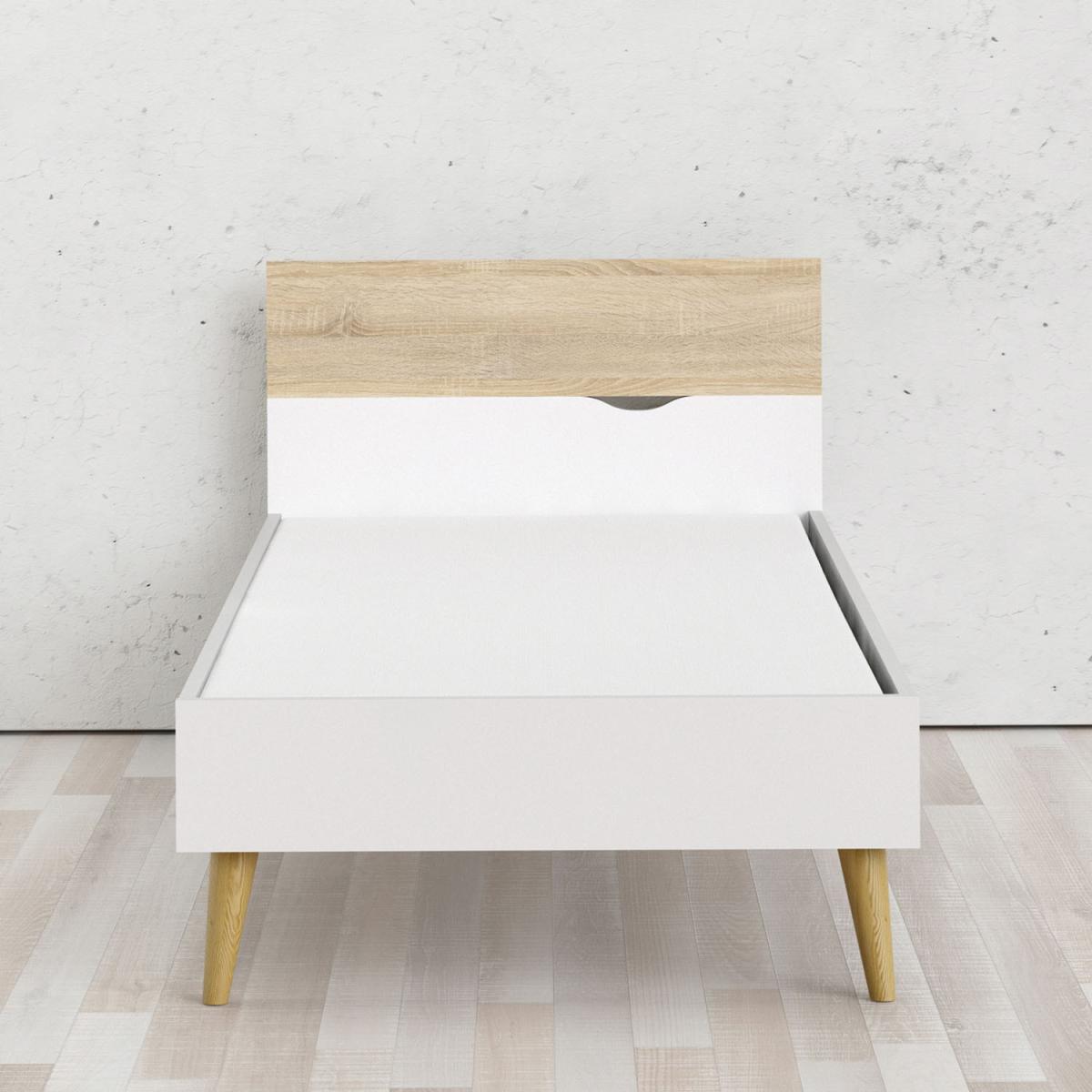 Oslo Euro Bed - White and Oak / Single – image 6