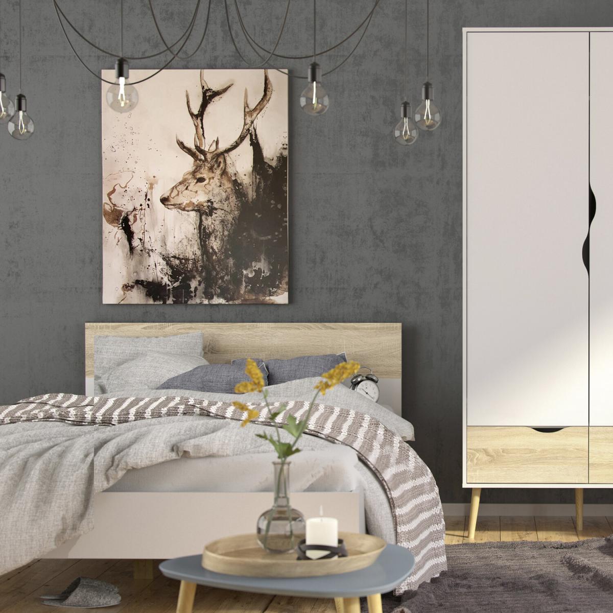 Oslo Euro Bed - White and Oak / Single – image 7