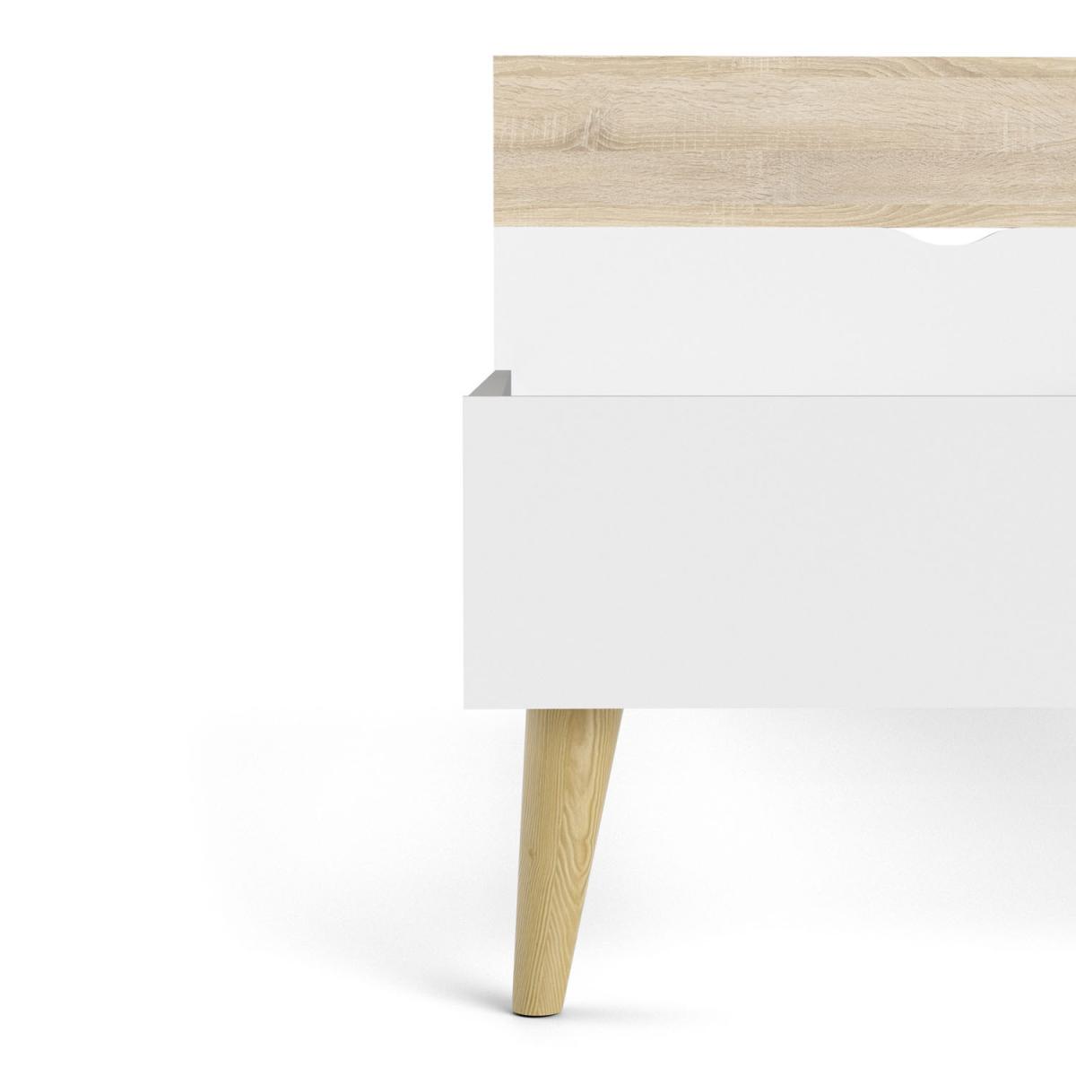 Oslo Euro Bed - White and Oak / Single – image 9