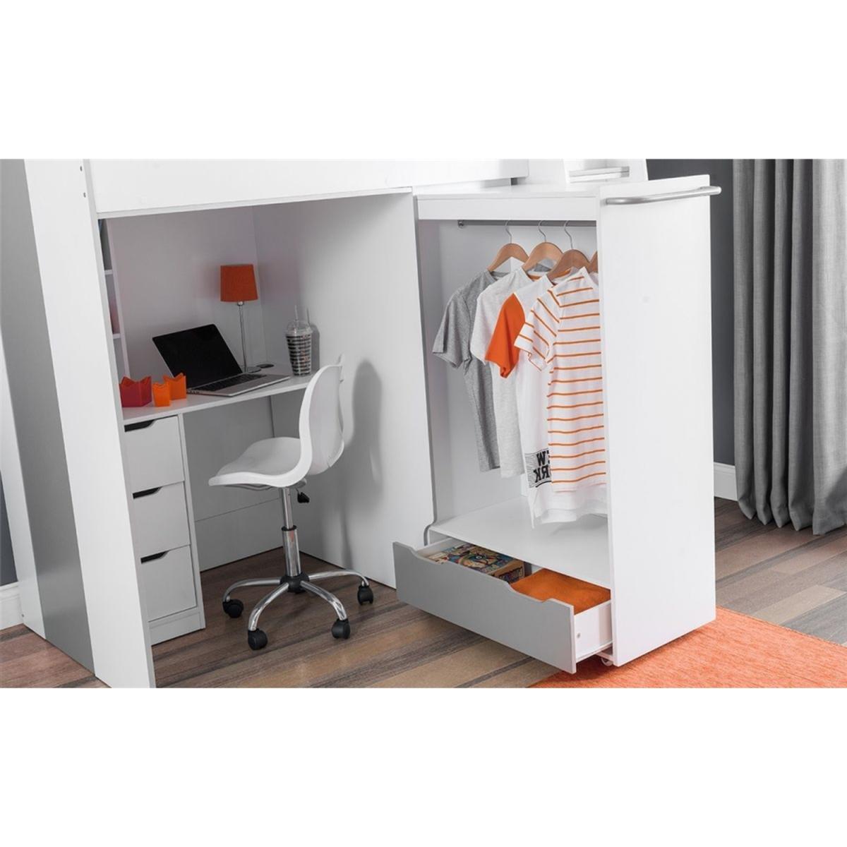 Single Space Saver High Sleeper Cabin Bed - White – image 2