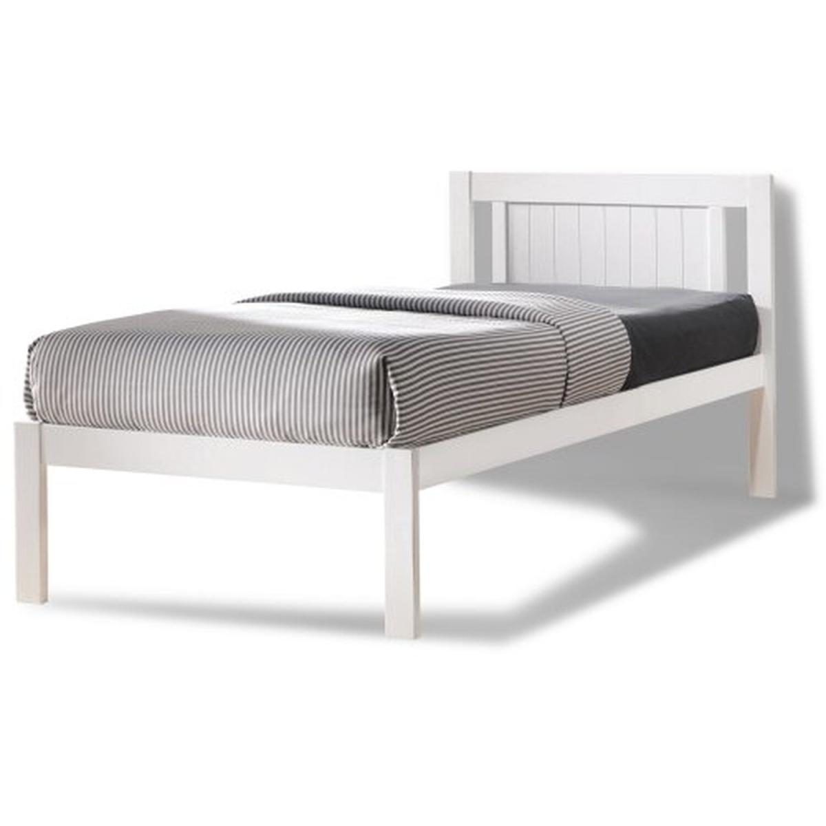 Glory Wooden Slatted Bed Frame in White(3FT Single)  - white – image 2