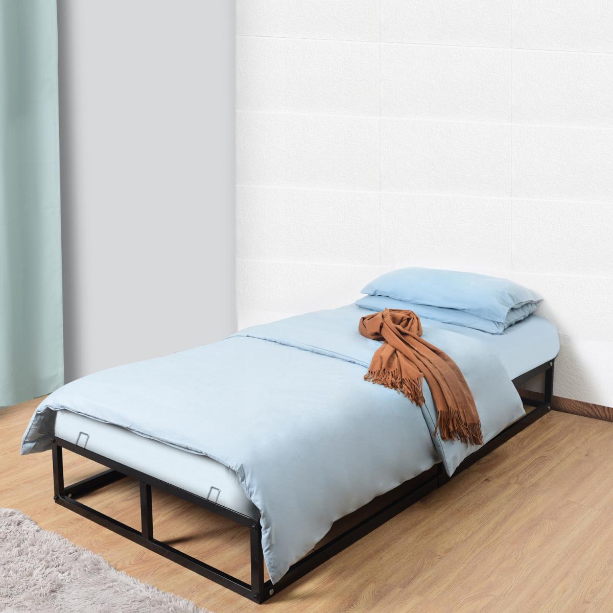 Extra Strong Metal Platform Bed Frame - Black / Single – image 14