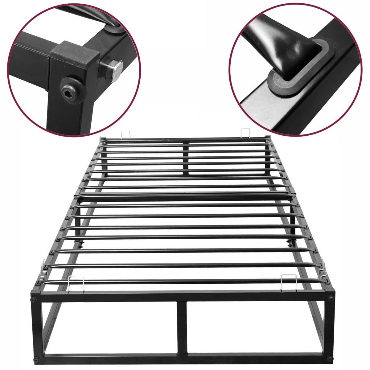 Extra Strong Metal Platform Bed Frame - Black / Single – image 15