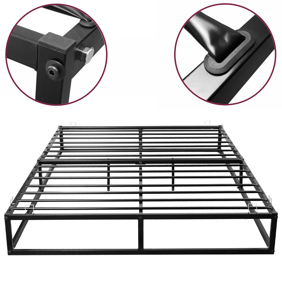 Extra Strong Metal Platform Bed Frame - Black / Single – image 6