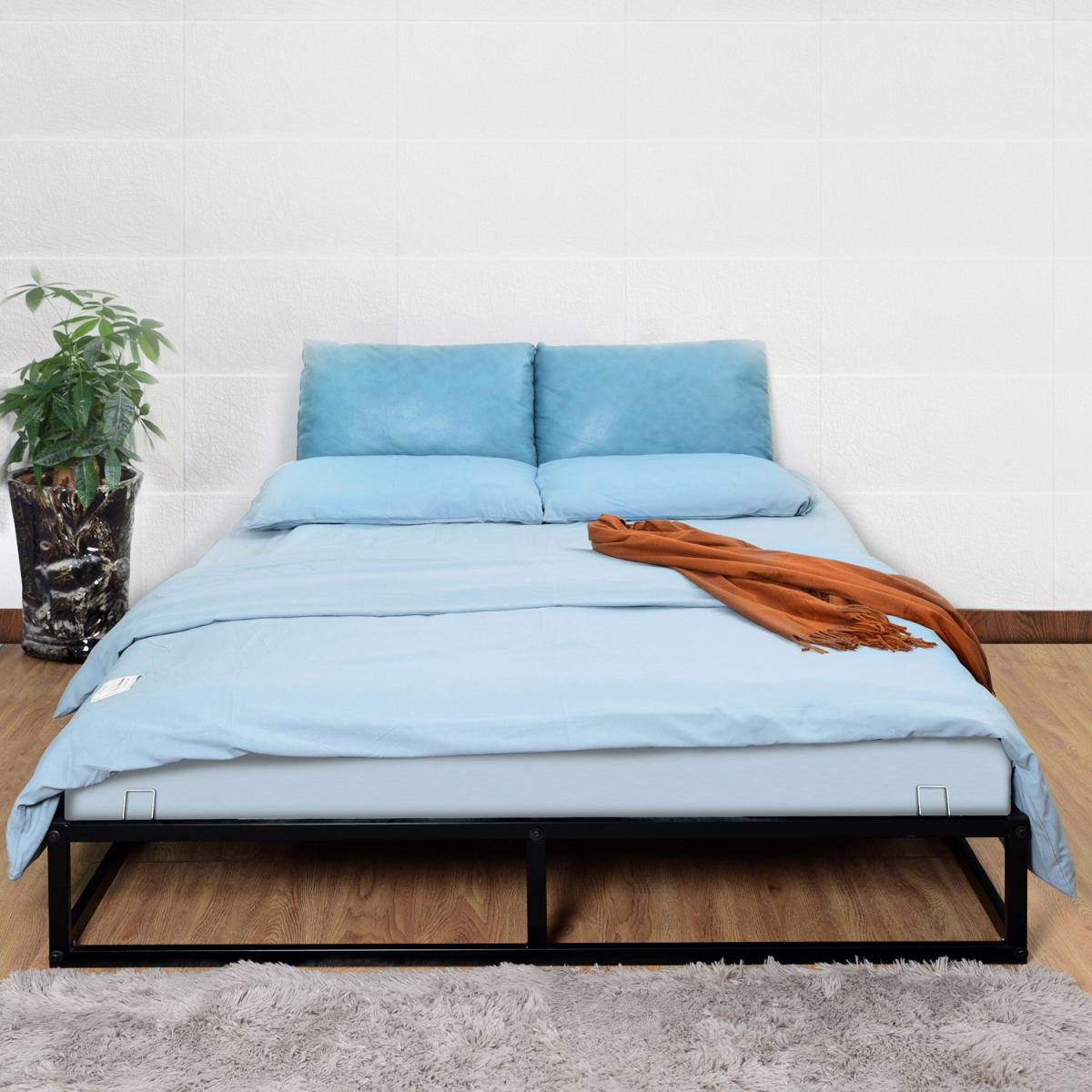 Extra Strong Metal Platform Bed Frame - Black / Single – image 1