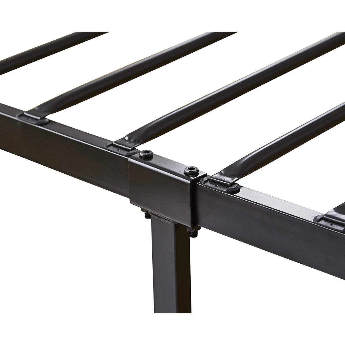 Extra Strong Single Metal Bed Frame In Black - Black – image 2
