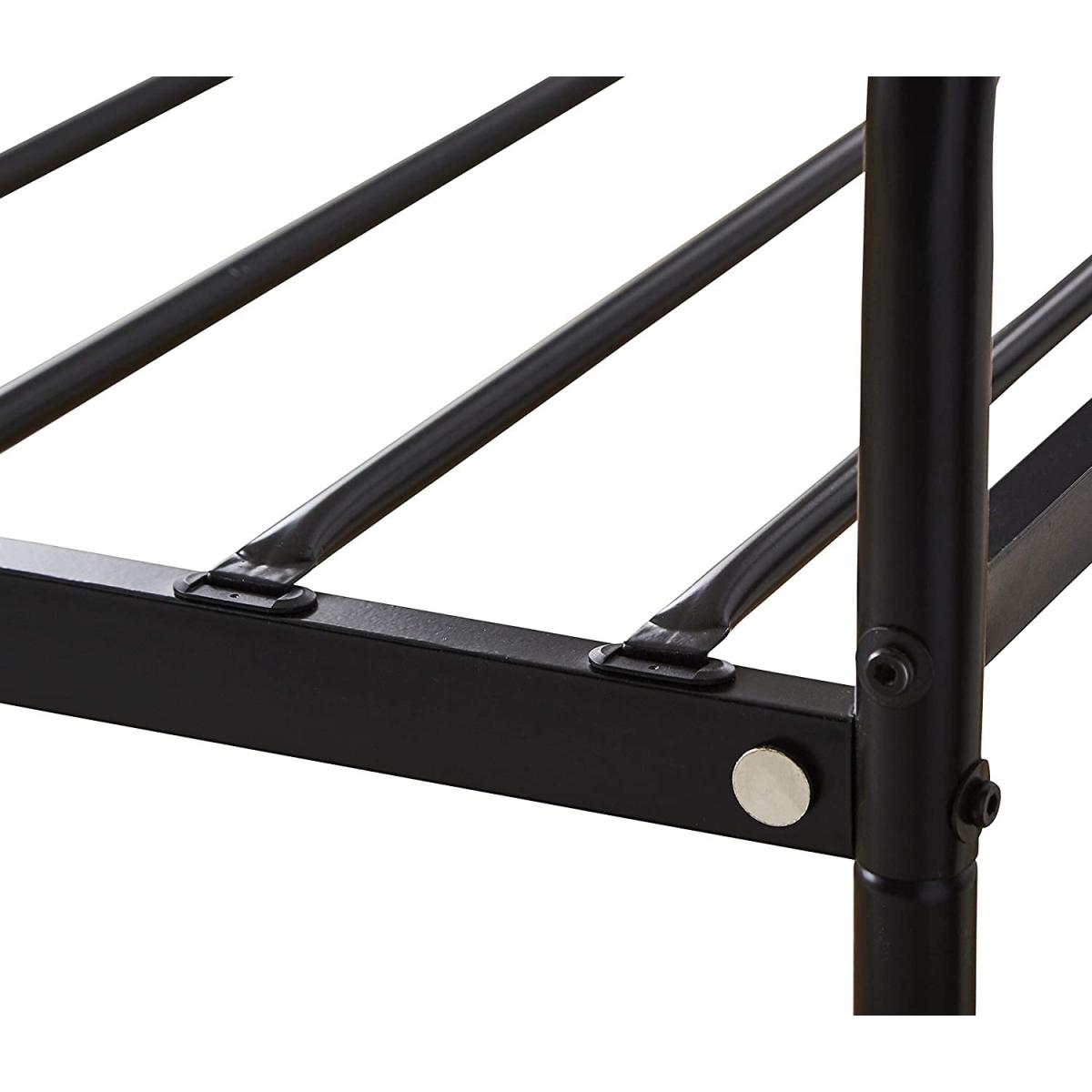 Extra Strong Single Metal Bed Frame In Black - Black – image 3